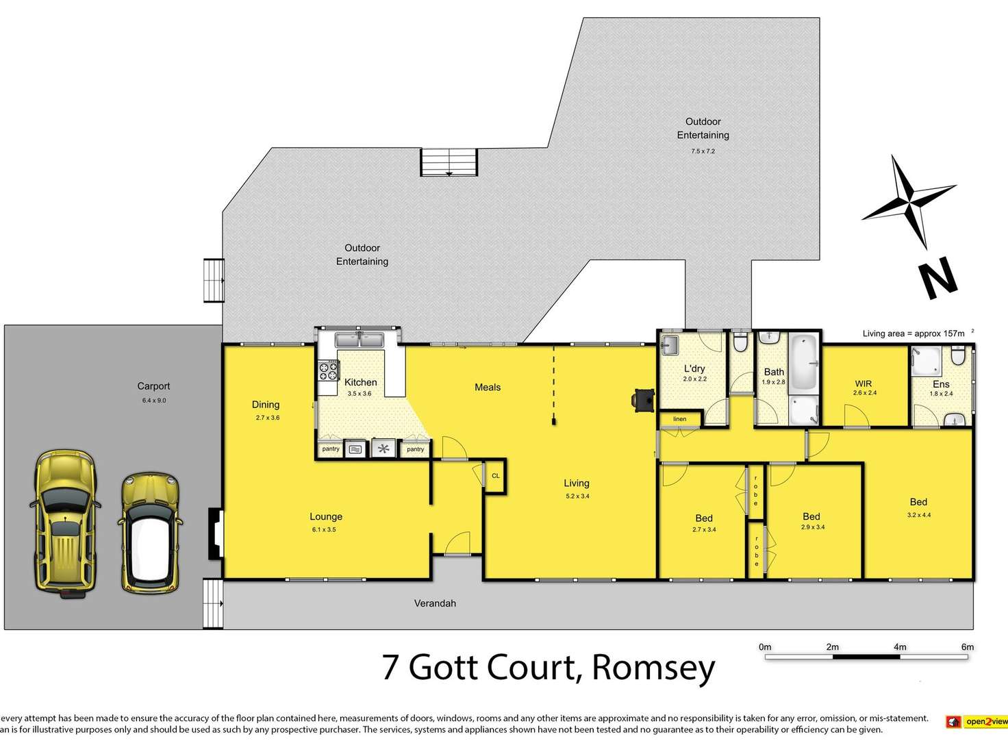 Floorplan of Homely house listing, 7 Gott Court, Romsey VIC 3434