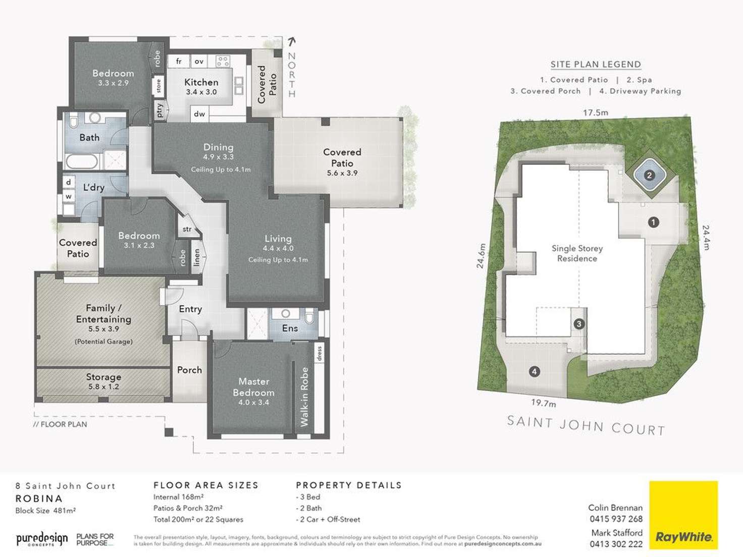 Floorplan of Homely house listing, 8 Saint John Court, Robina QLD 4226