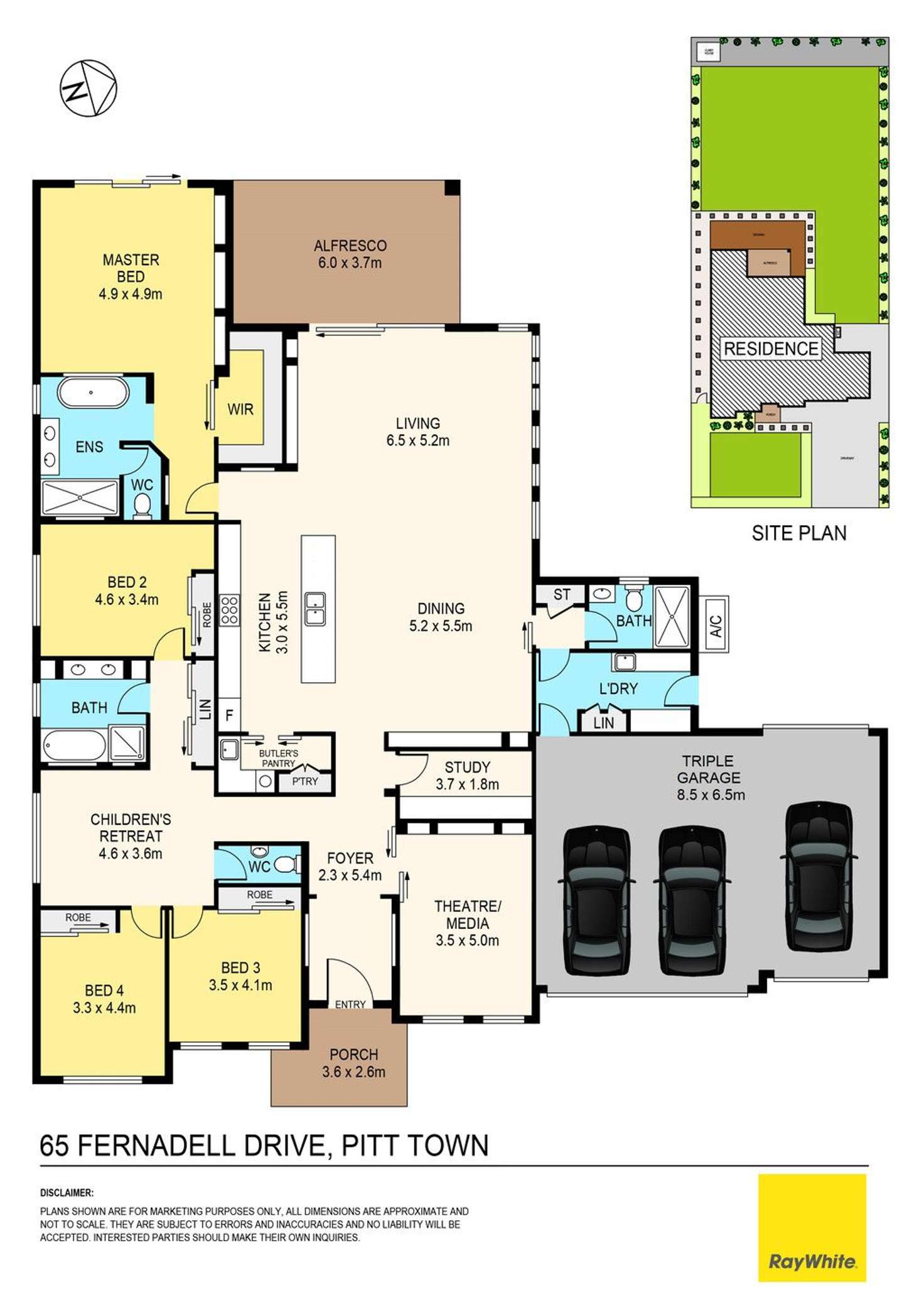 Floorplan of Homely house listing, 65 Fernadell Drive, Pitt Town NSW 2756