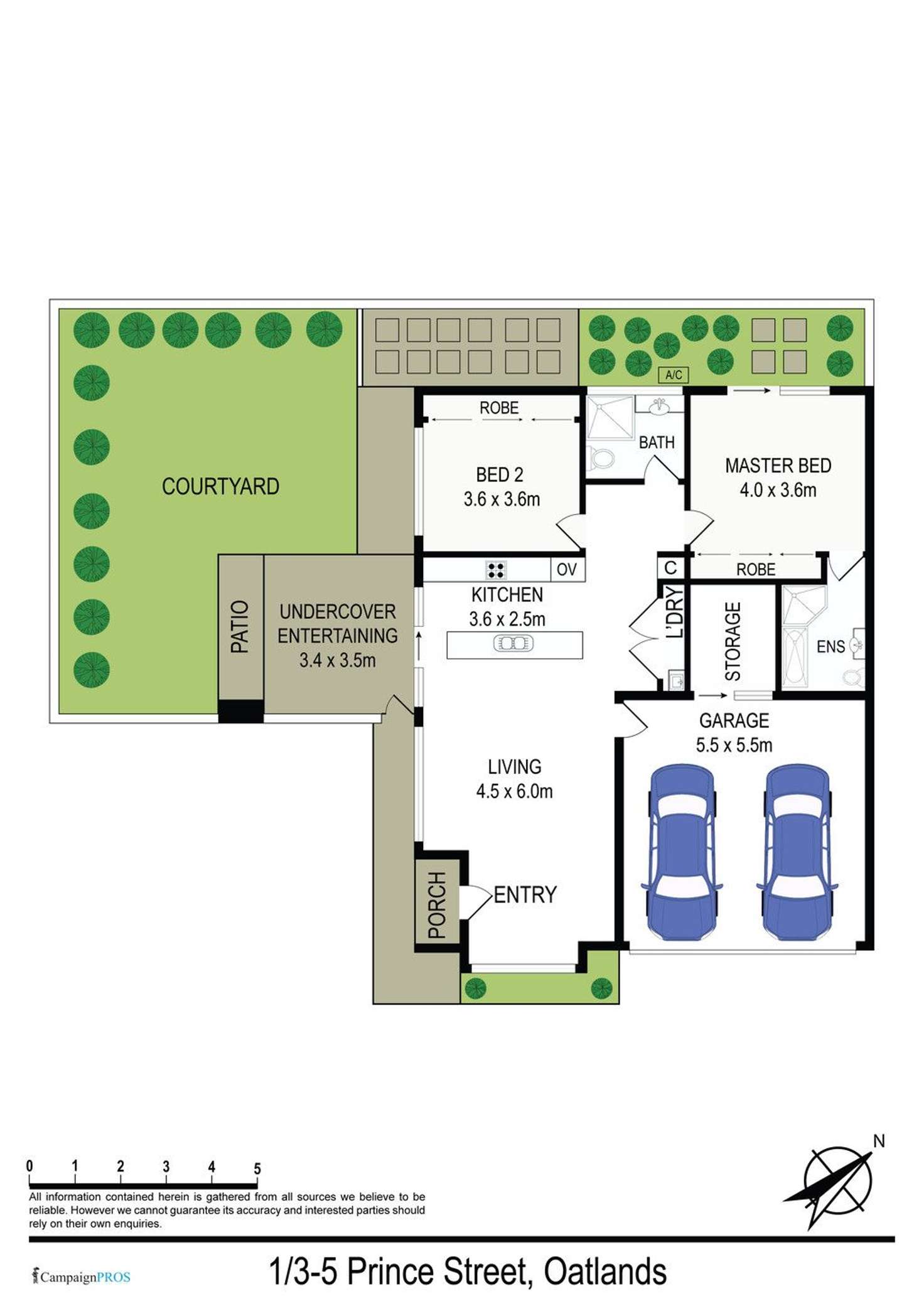 Floorplan of Homely villa listing, 1/3-5 Prince Street, Oatlands NSW 2117
