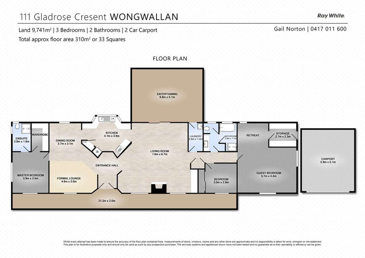 Floorplan of Homely acreageSemiRural listing, 111 Gladrose Crescent, Wongawallan QLD 4210