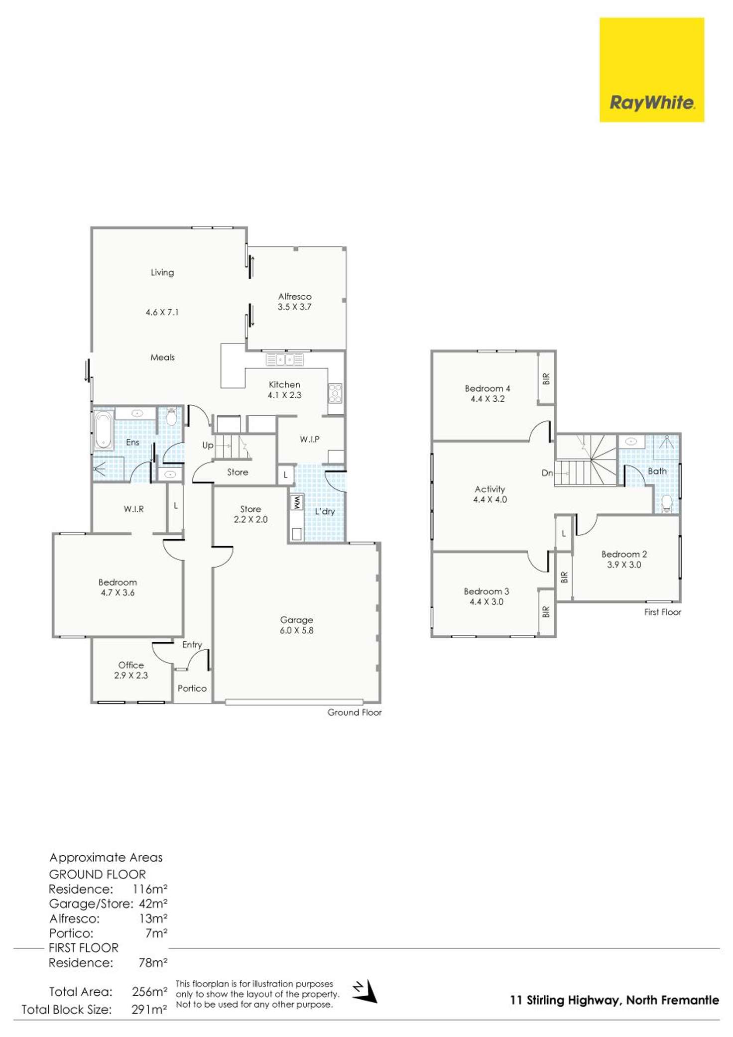 Floorplan of Homely house listing, 11 Stirling Highway, North Fremantle WA 6159