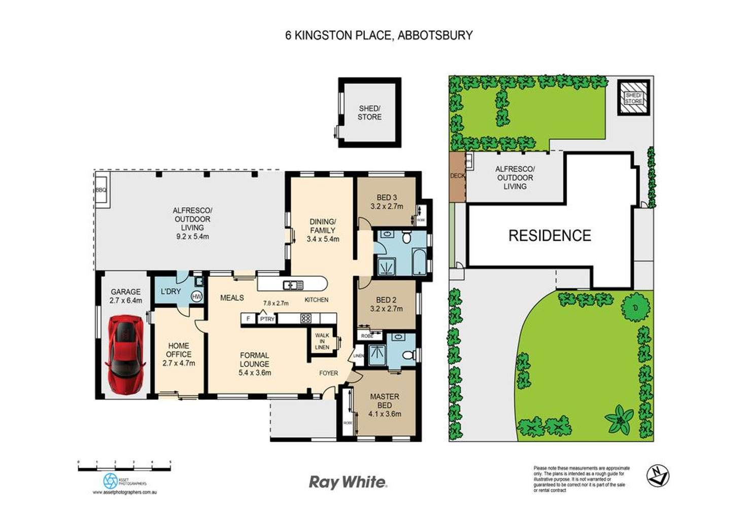 Floorplan of Homely house listing, 6 Kingston Place, Abbotsbury NSW 2176