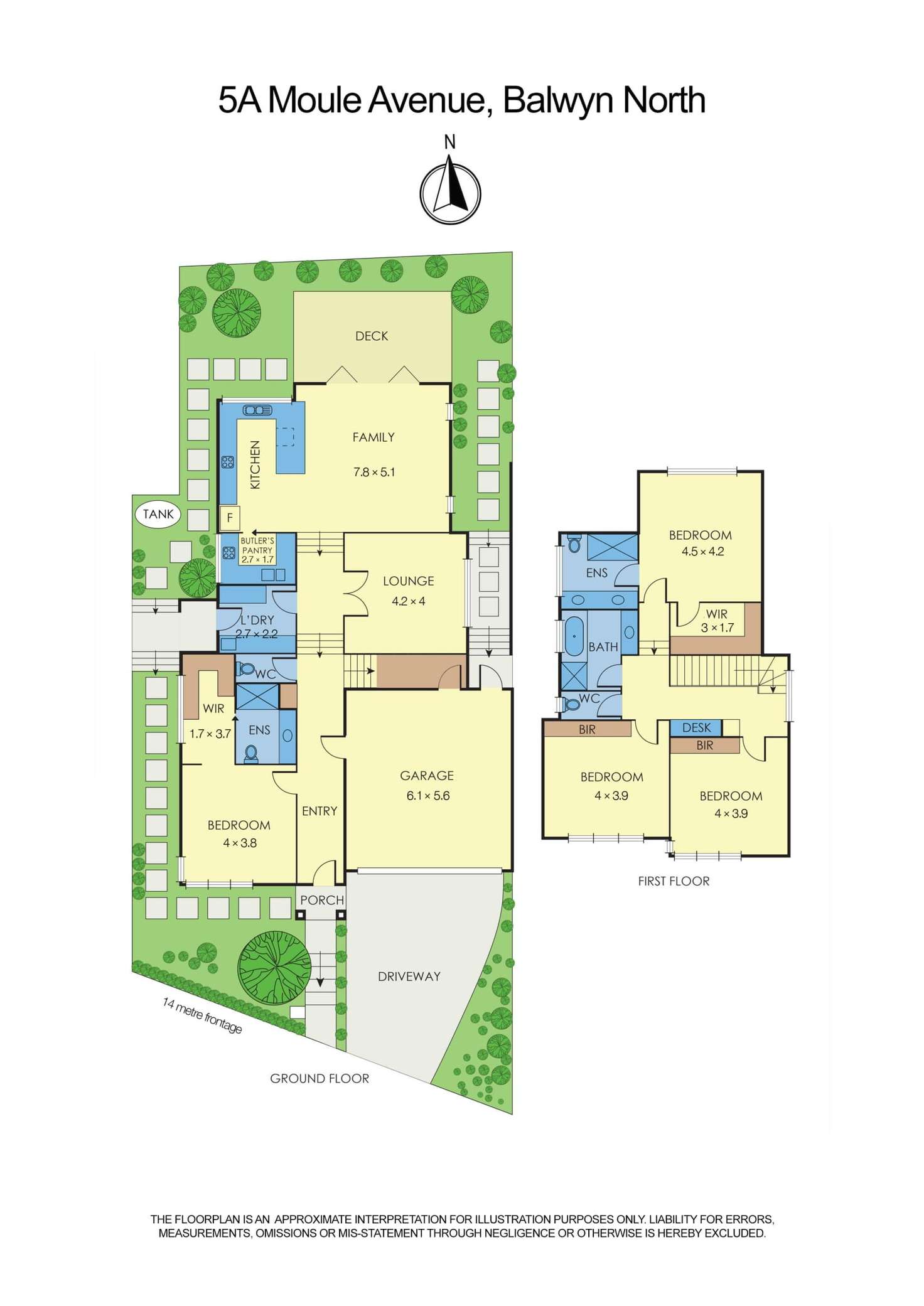 Floorplan of Homely house listing, 5A Moule Avenue, Balwyn North VIC 3104