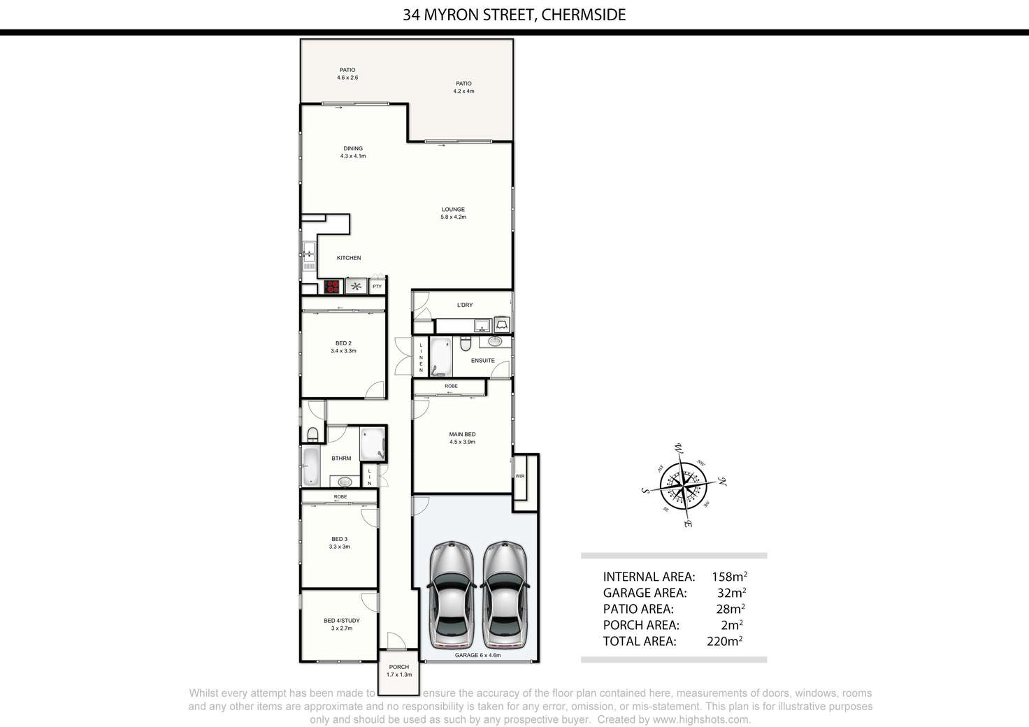 Floorplan of Homely house listing, 34 Myron Street, Chermside QLD 4032