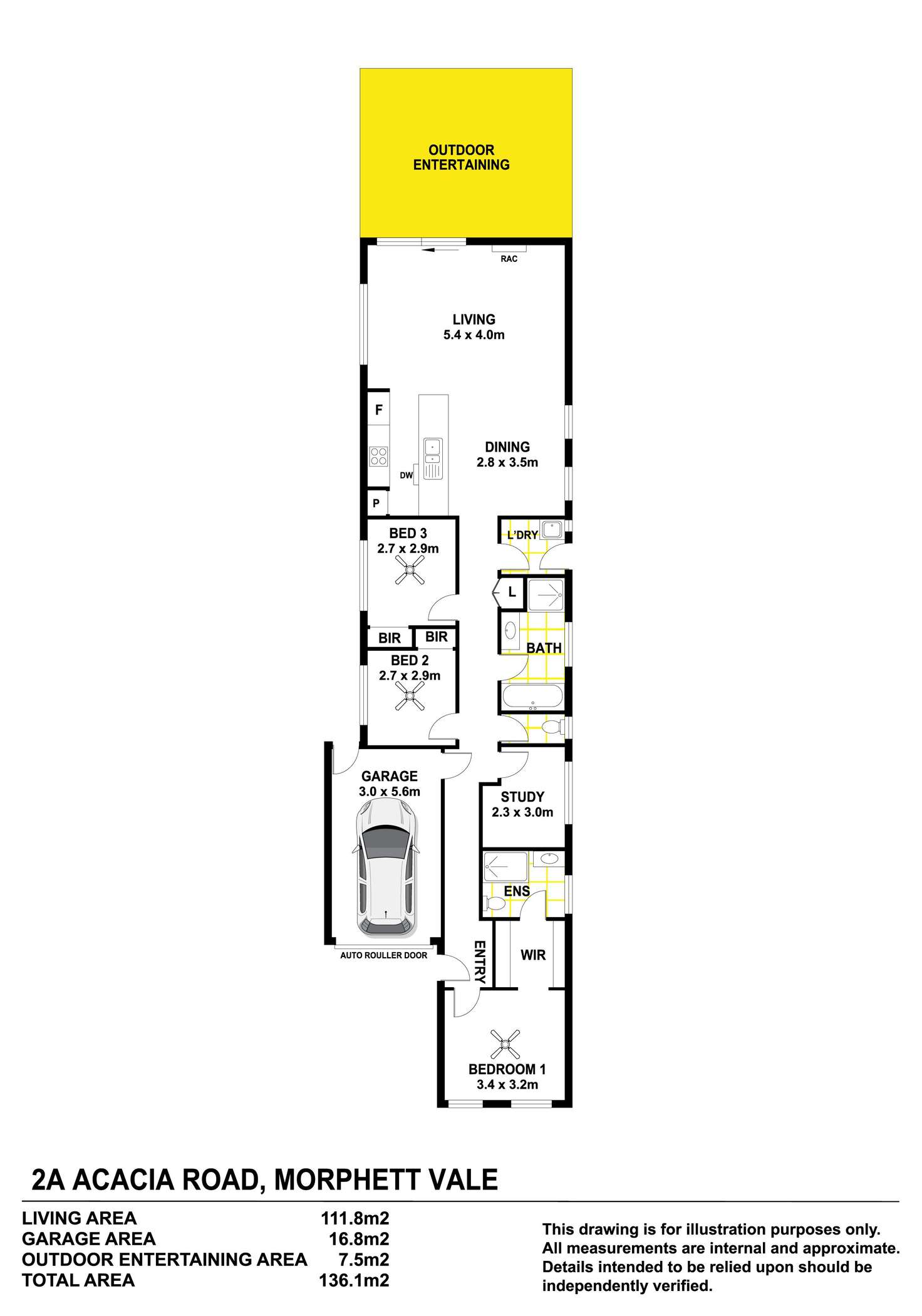 Floorplan of Homely house listing, 2A Acacia Road, Morphett Vale SA 5162