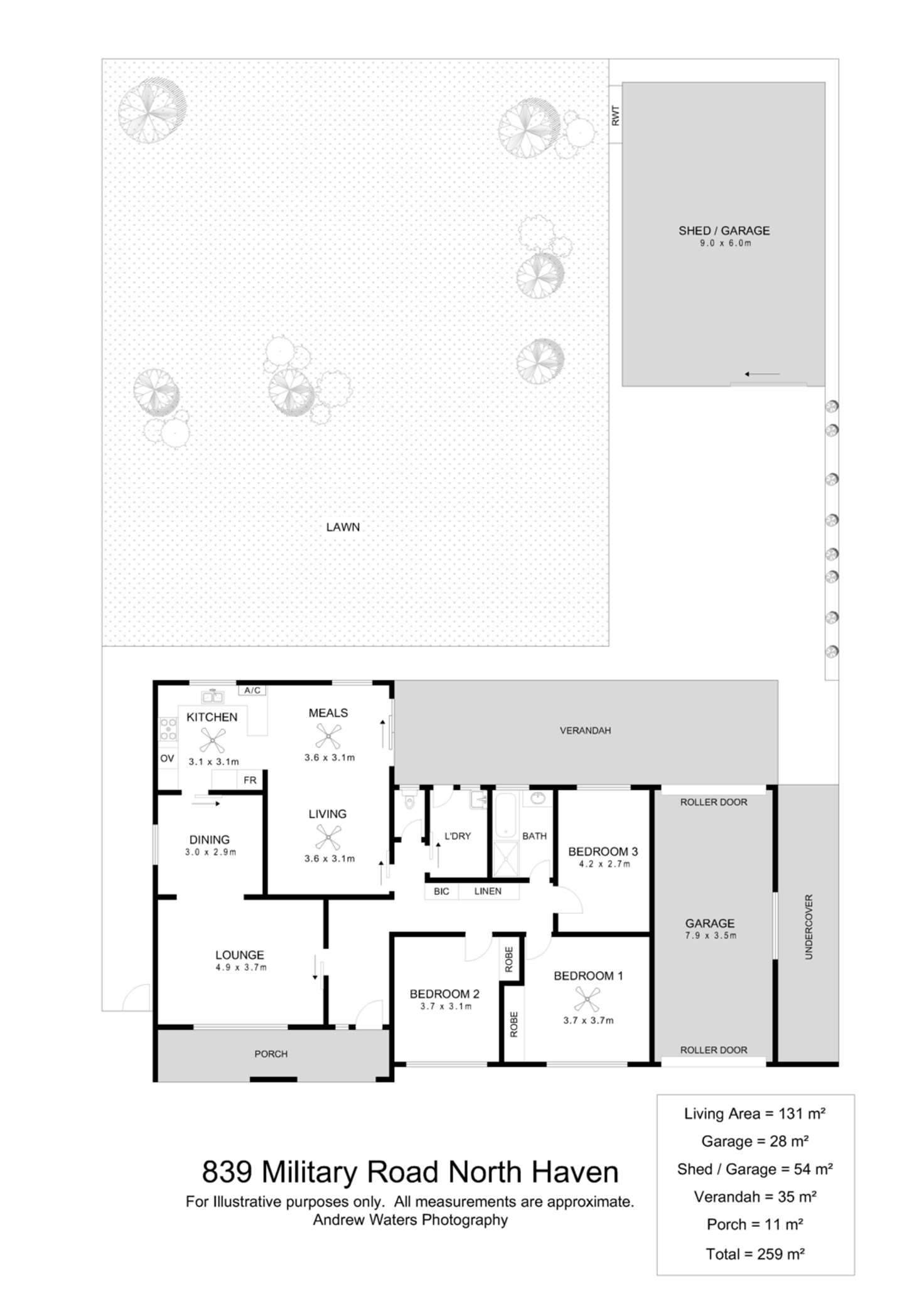 Floorplan of Homely house listing, 839 Military Road, North Haven SA 5018