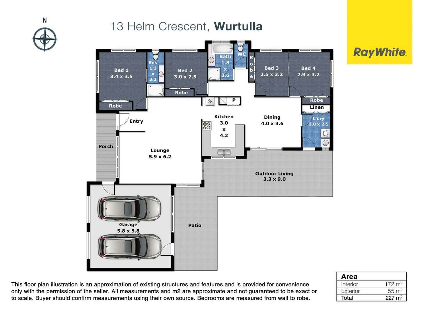 Floorplan of Homely house listing, 13 Helm Crescent, Wurtulla QLD 4575