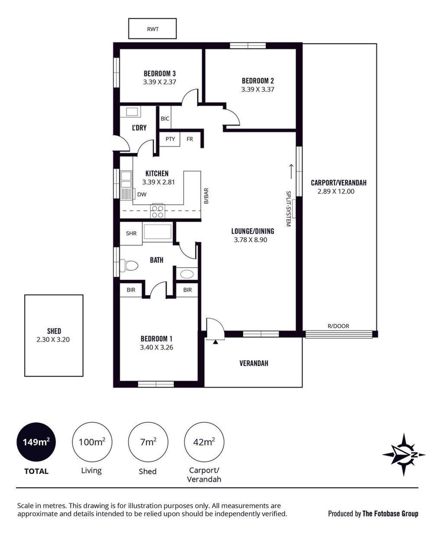 Floorplan of Homely house listing, 1/5 Ridge Road, Woodside SA 5244