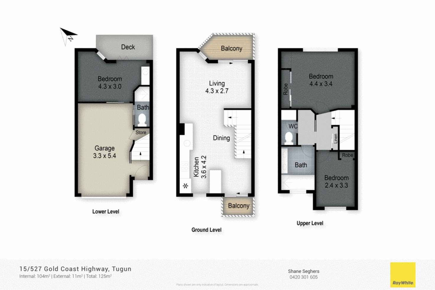 Floorplan of Homely townhouse listing, 15/527 Gold coast Highway, Tugun QLD 4224