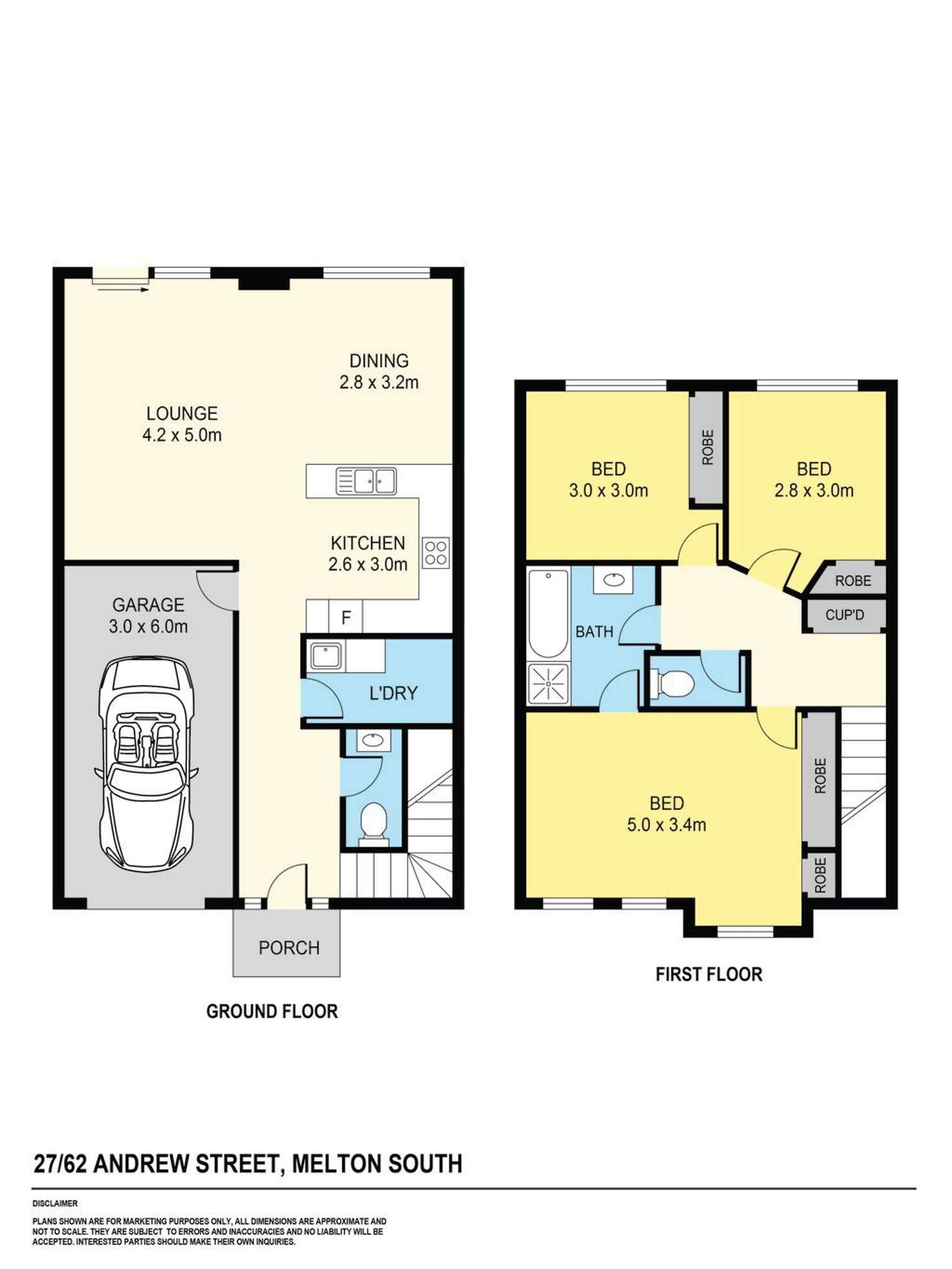 Floorplan of Homely house listing, 27/62 Andrew Street, Melton South VIC 3338