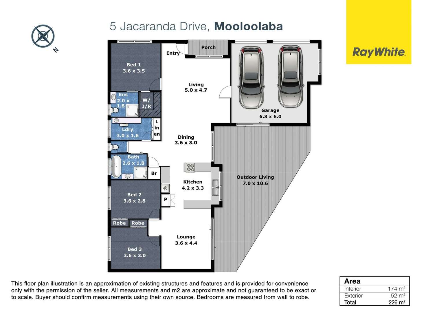 Floorplan of Homely house listing, 5 Jacaranda Drive, Mooloolaba QLD 4557