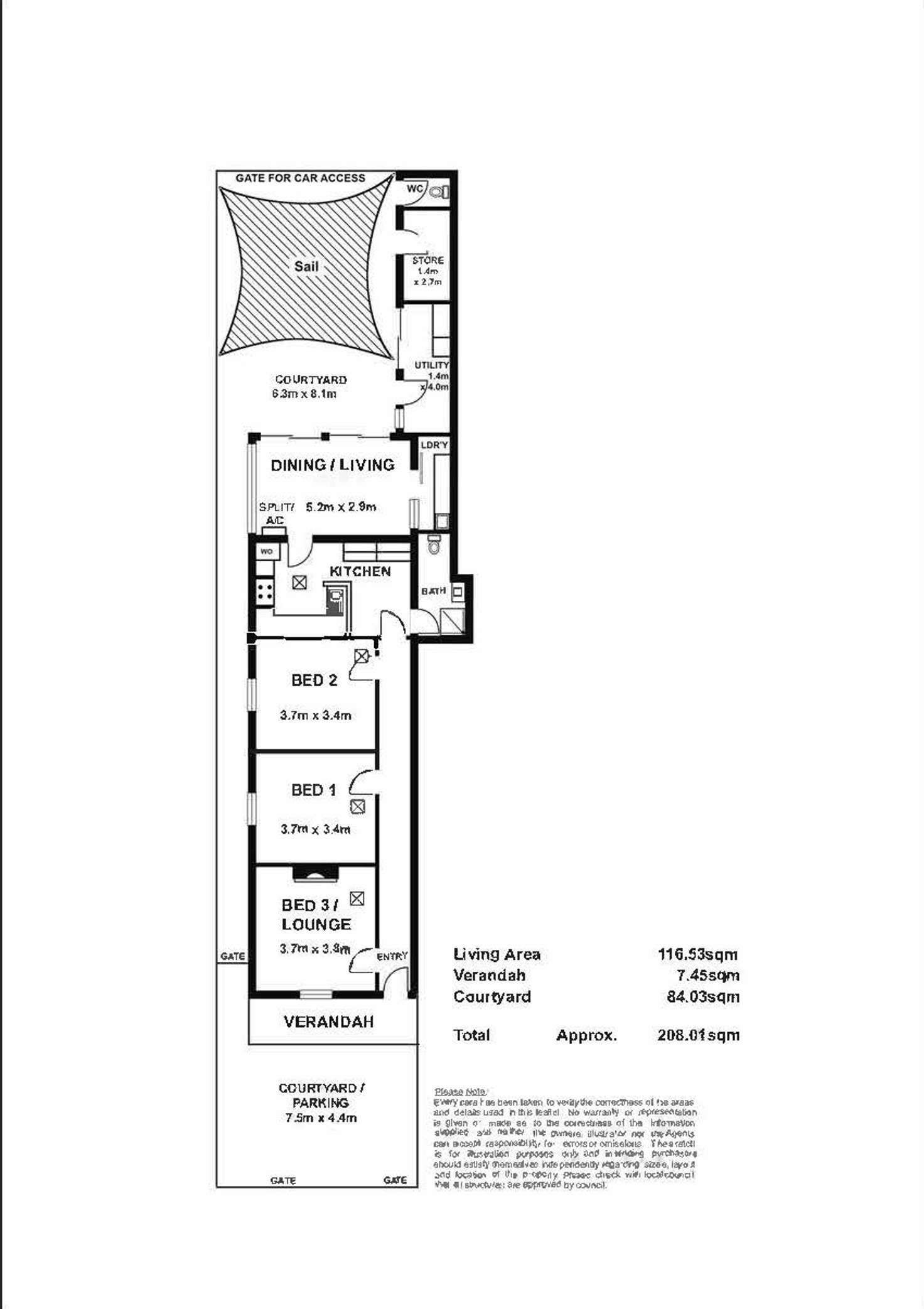 Floorplan of Homely house listing, 261 Wright Street, Adelaide SA 5000