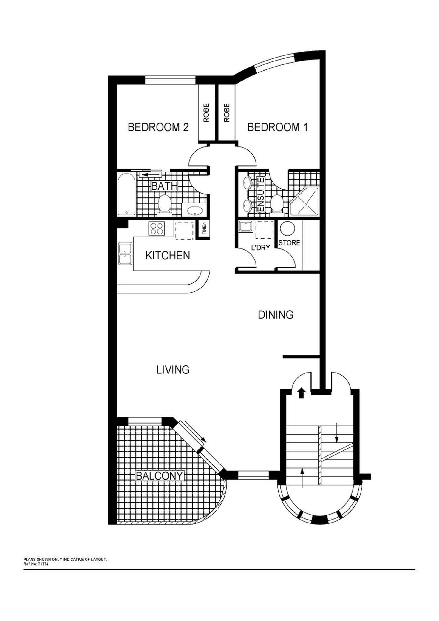 Floorplan of Homely unit listing, 73/8 Dominion Circuit, Forrest ACT 2603