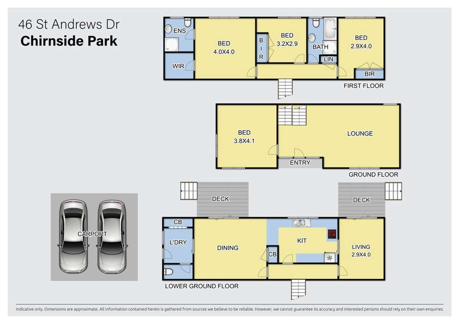 Floorplan of Homely house listing, 46 St Andrews Drive, Chirnside Park VIC 3116