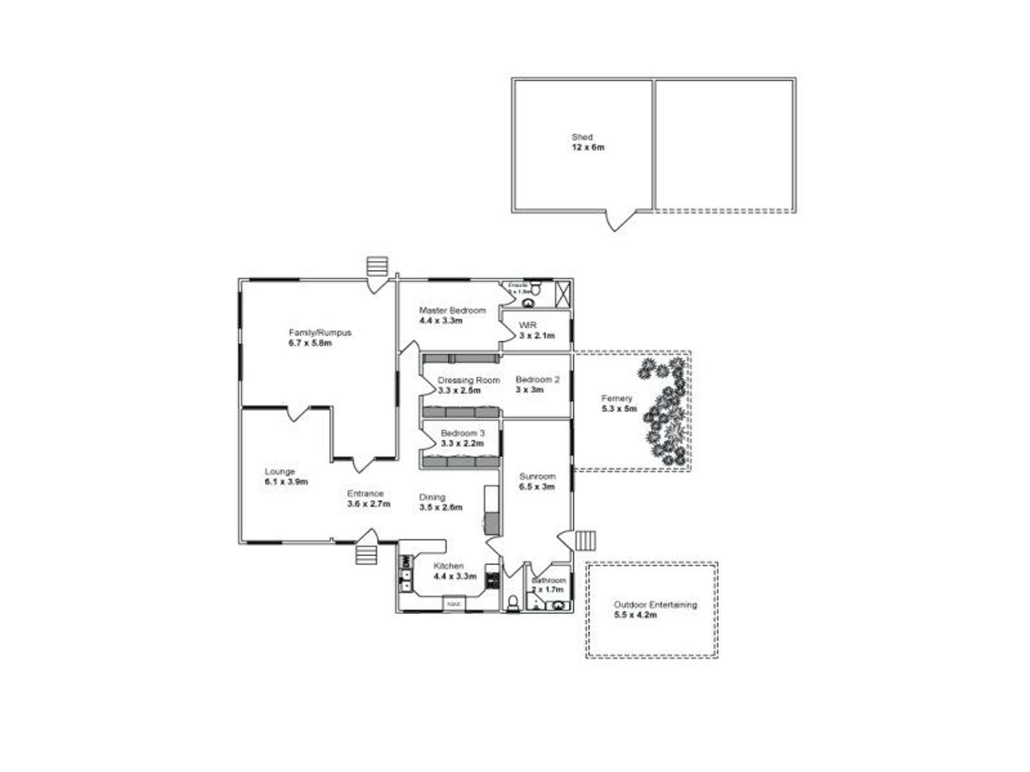Floorplan of Homely house listing, 33B Morris Road, Koorlong VIC 3501