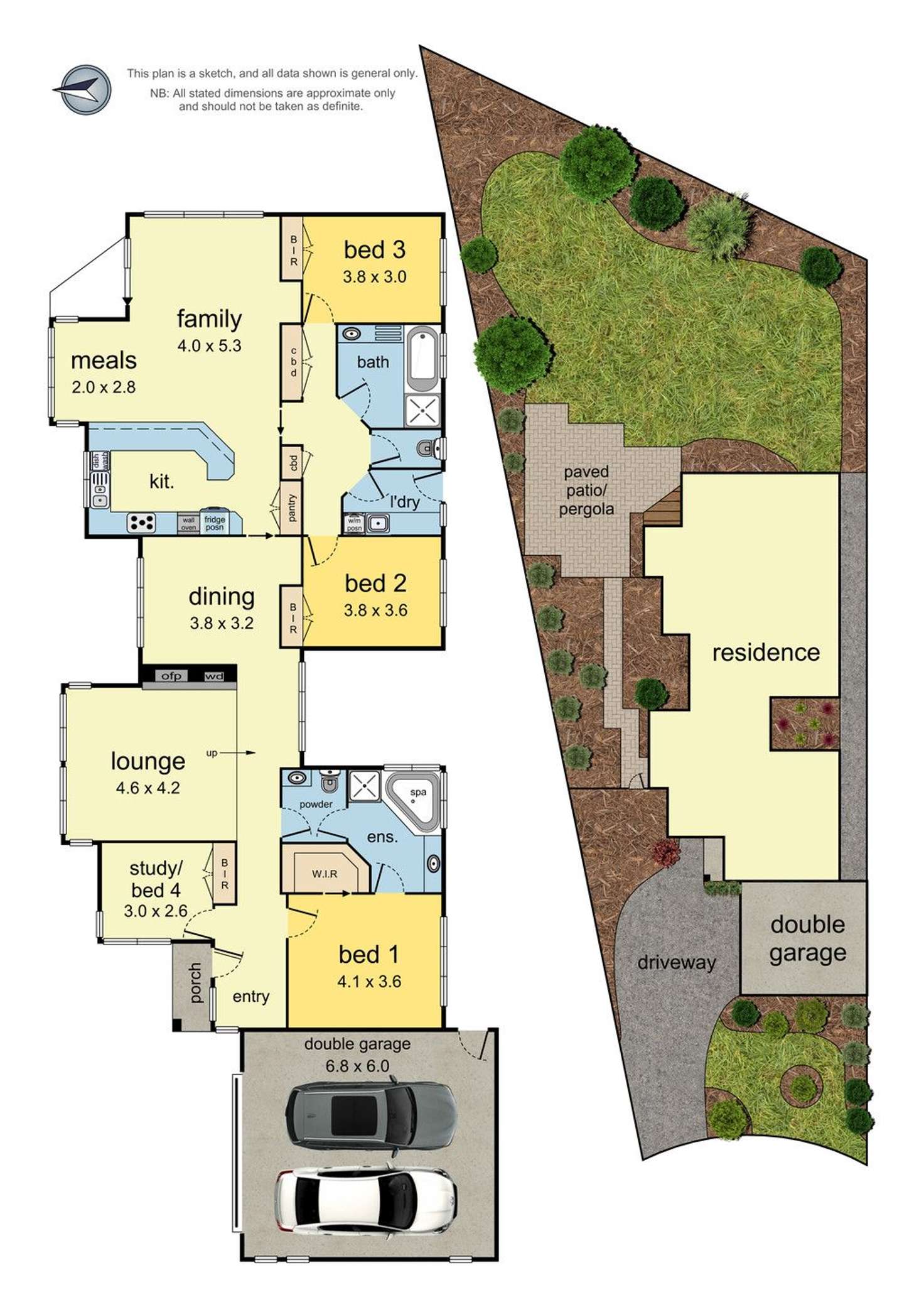 Floorplan of Homely house listing, 5 Fiscom Court, Croydon North VIC 3136