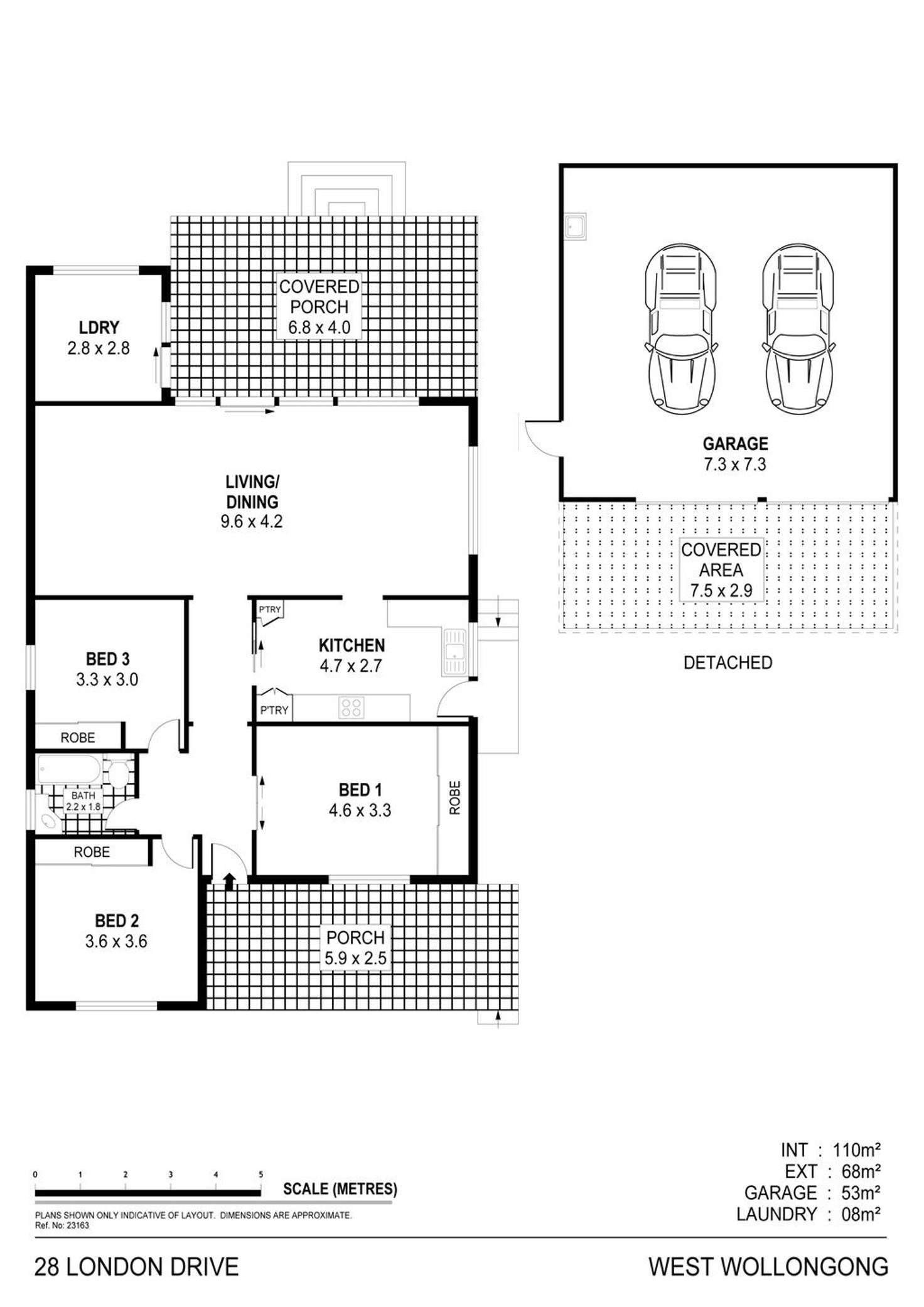 Floorplan of Homely house listing, 28 London Drive, West Wollongong NSW 2500