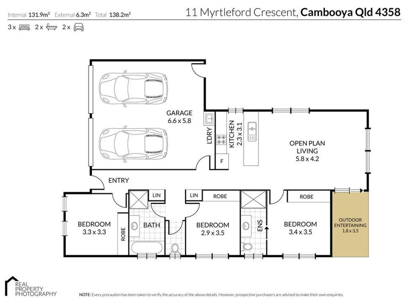 Floorplan of Homely house listing, 11 Myrtleford Crescent, Cambooya QLD 4358