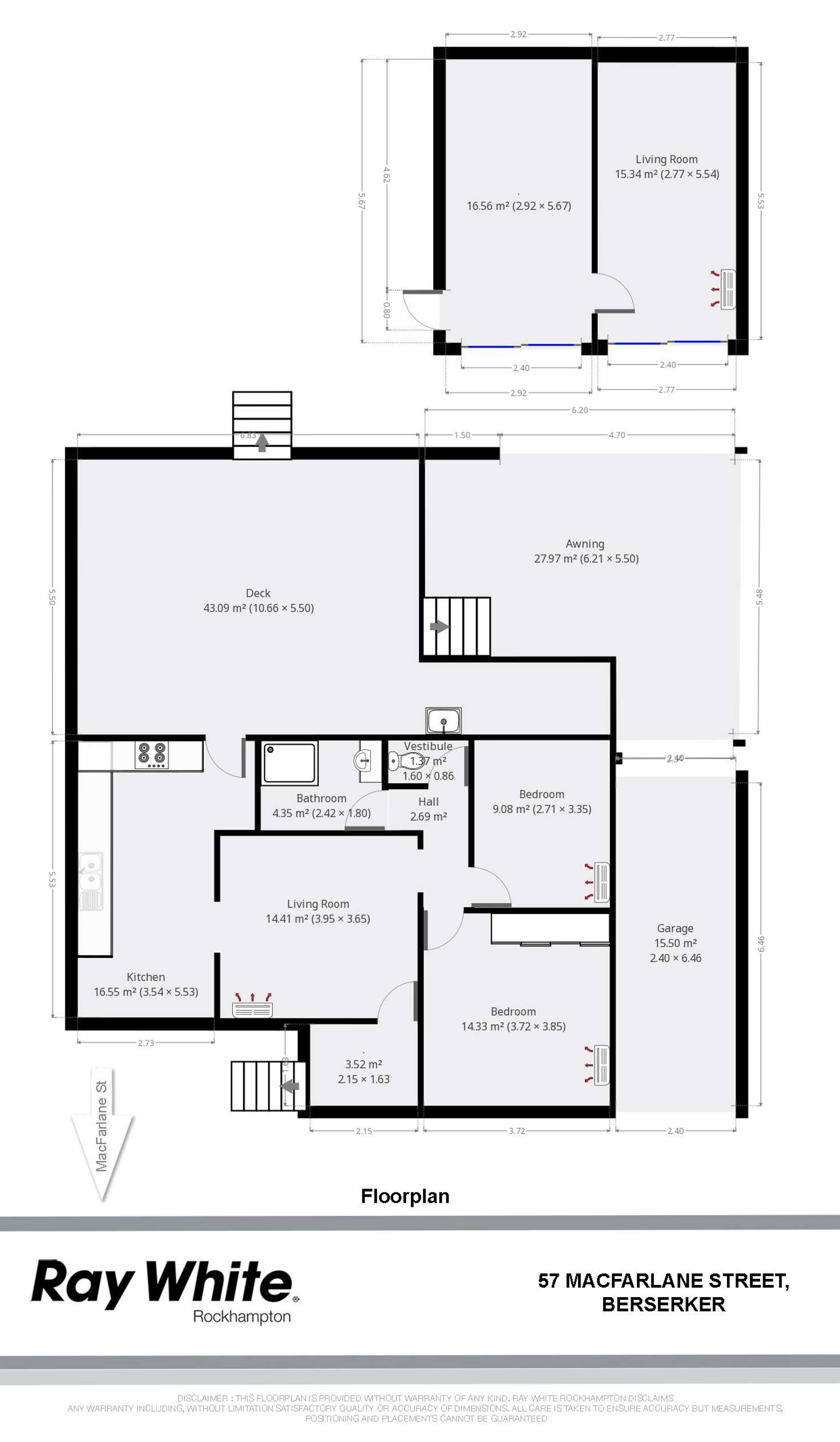 Floorplan of Homely house listing, 57 Macfarlane Street, Berserker QLD 4701