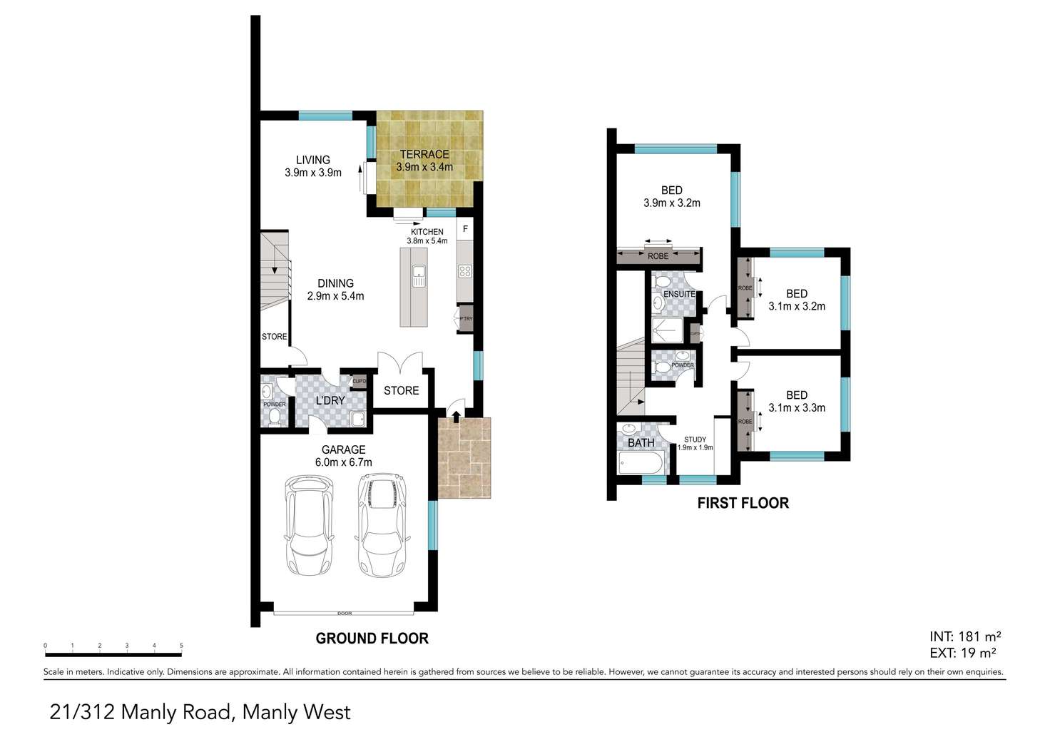 Floorplan of Homely townhouse listing, 21/312 Manly Road, Manly West QLD 4179