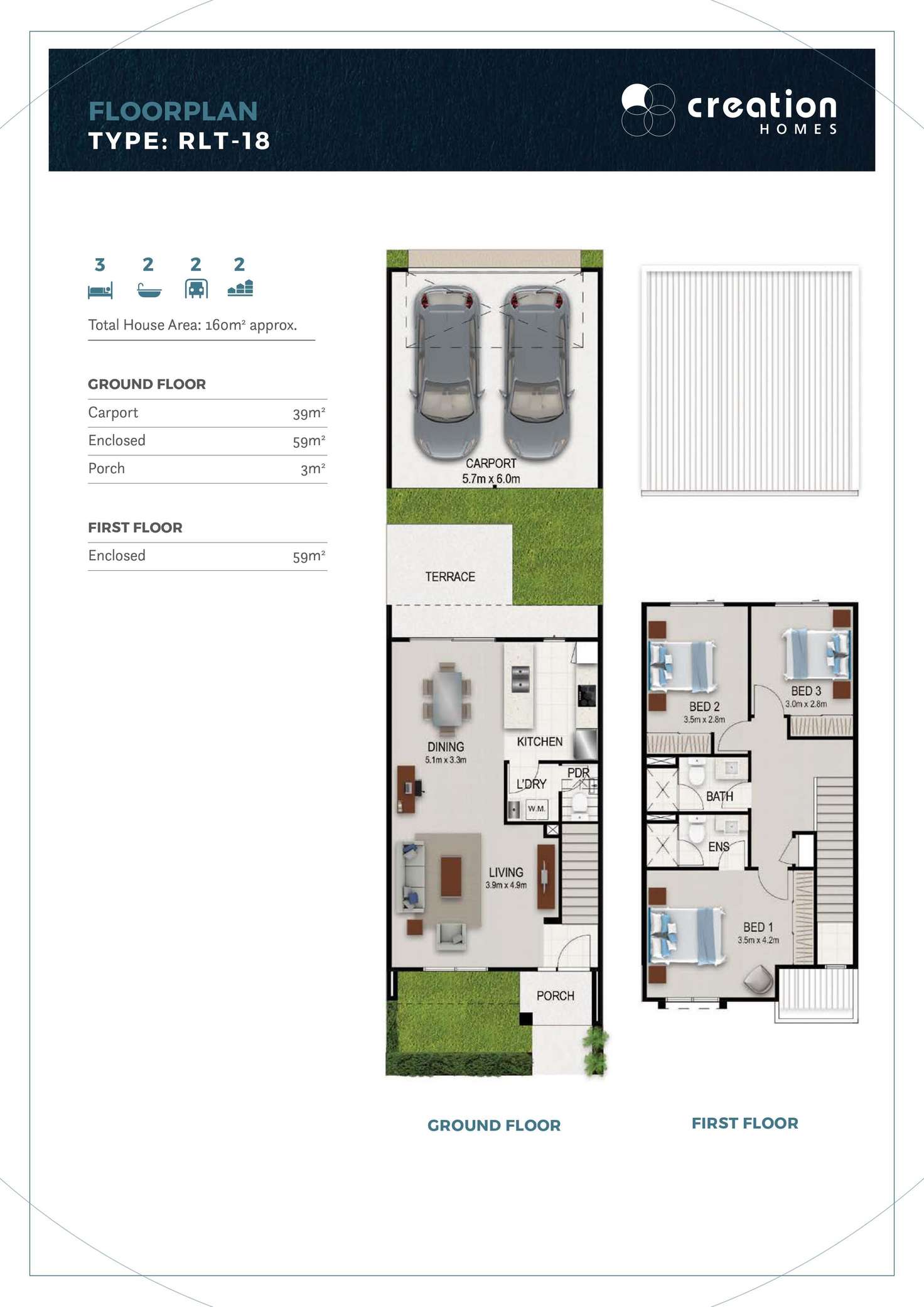 Floorplan of Homely townhouse listing, 40 (LOT 927) Contempo Boulevard, Wollert VIC 3750