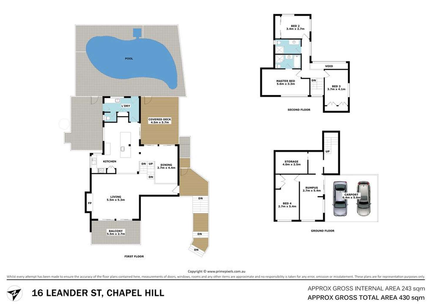 Floorplan of Homely house listing, 16 Leander Street, Chapel Hill QLD 4069