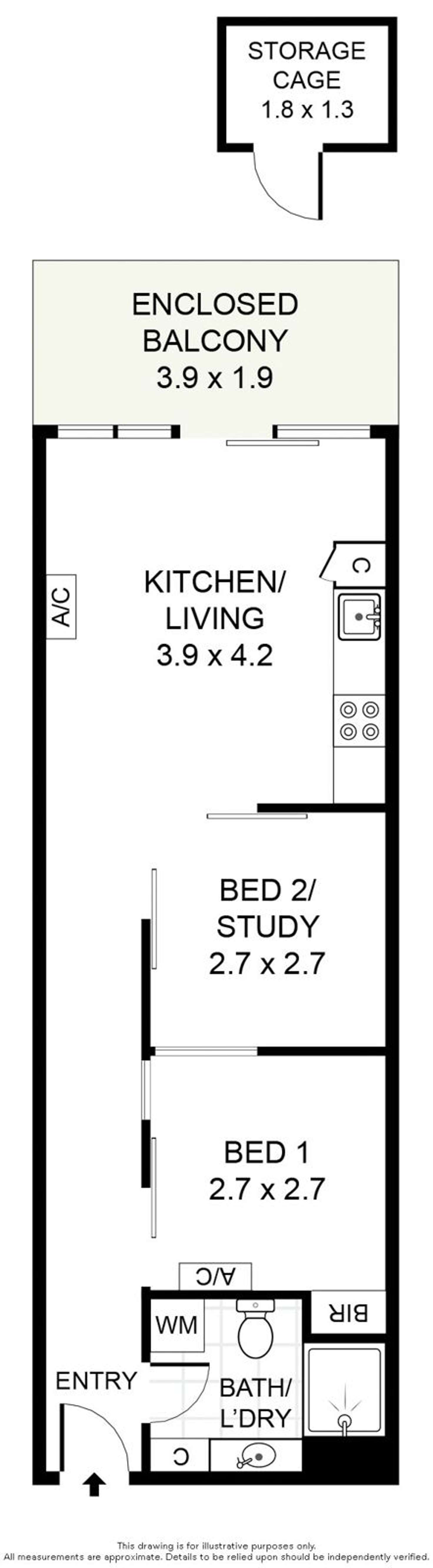Floorplan of Homely apartment listing, 603/10 Balfours Way, Adelaide SA 5000