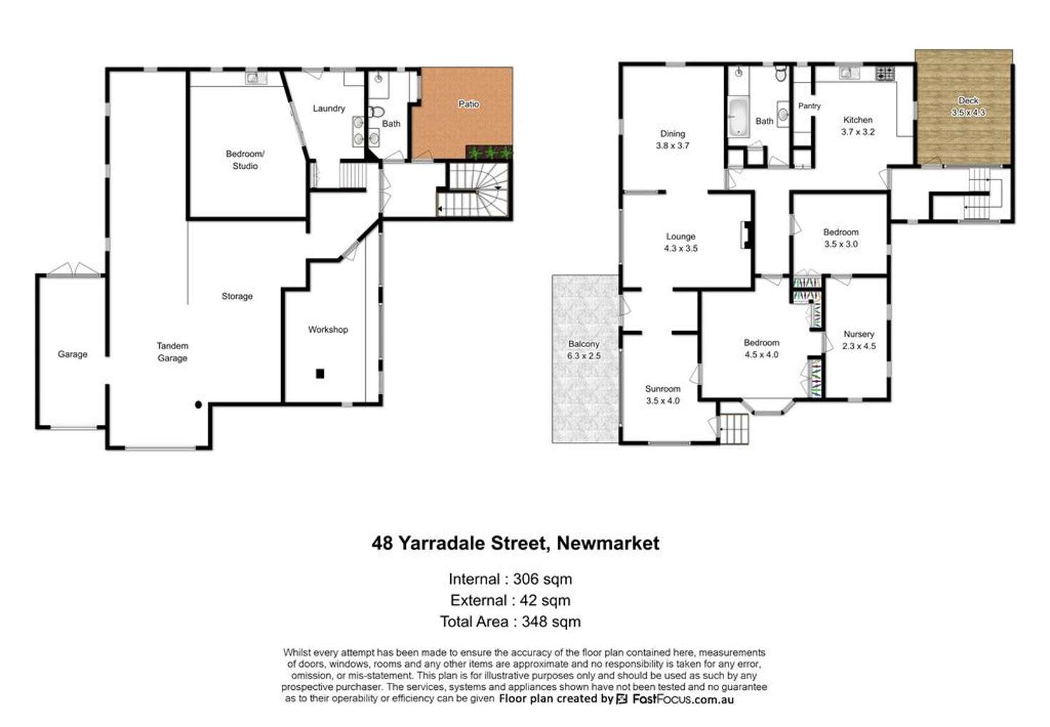 Floorplan of Homely house listing, 48 Yarradale Street, Newmarket QLD 4051