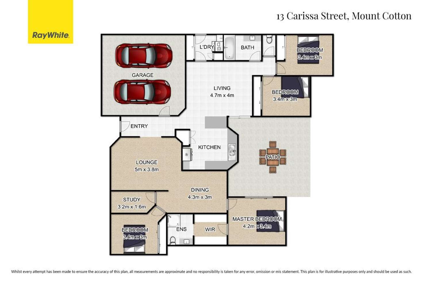 Floorplan of Homely house listing, 13 Carissa Street, Mount Cotton QLD 4165