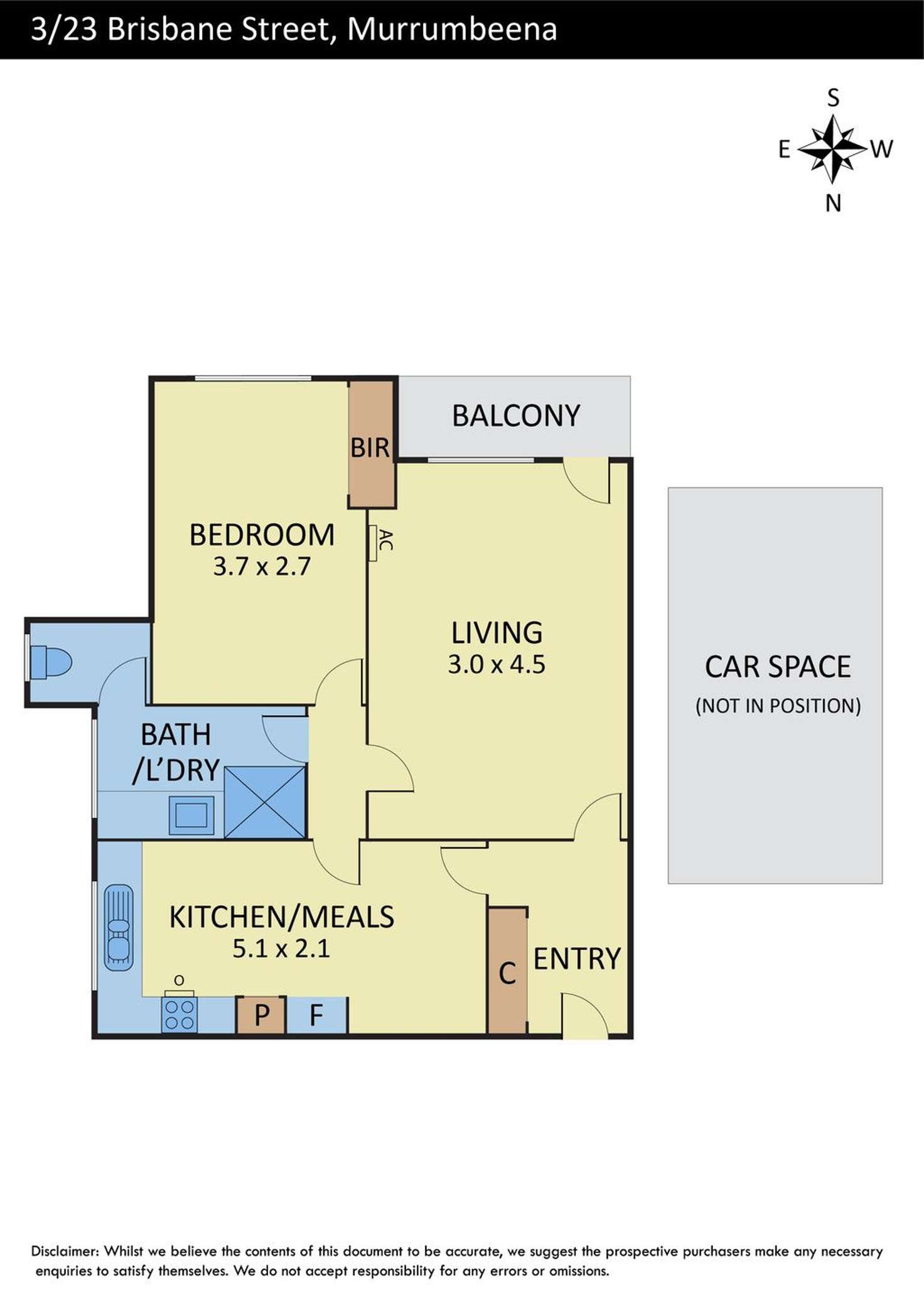 Floorplan of Homely apartment listing, 3/23 Brisbane Street, Murrumbeena VIC 3163