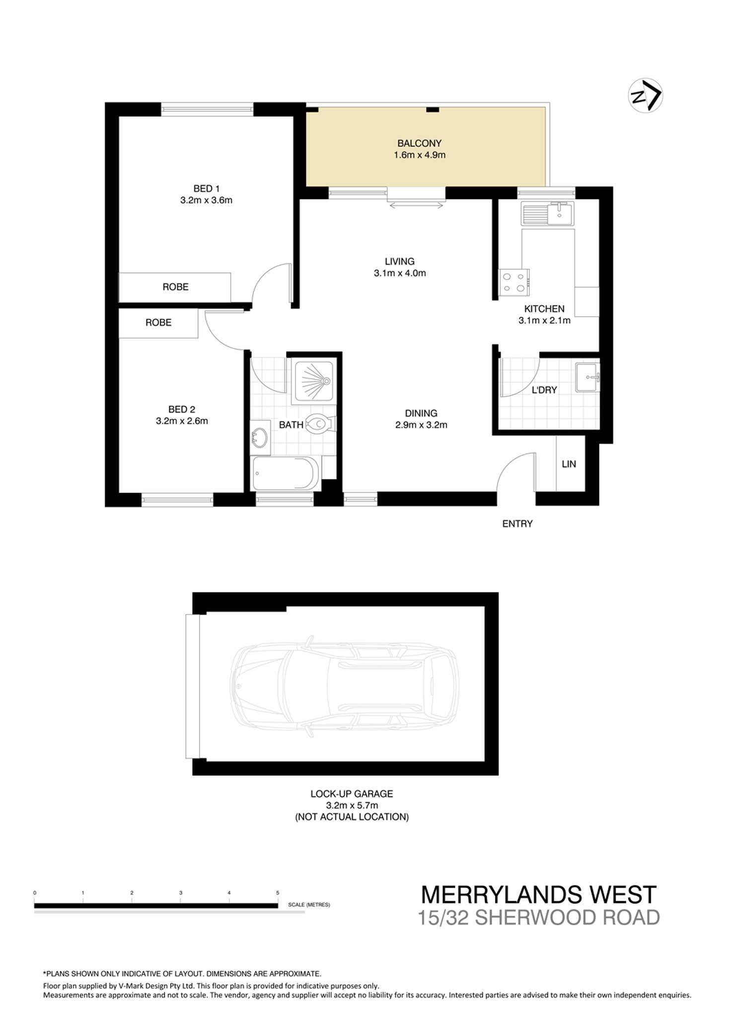 Floorplan of Homely unit listing, 15/32 Sherwood Road, Merrylands West NSW 2160