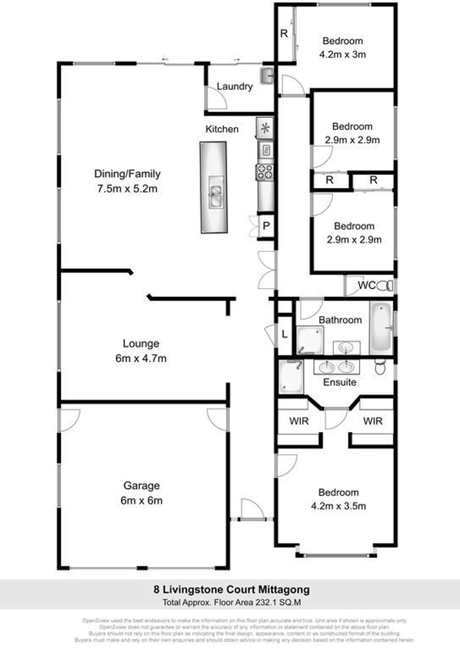 Floorplan of Homely house listing, 8 Livingstone Court, Mittagong NSW 2575