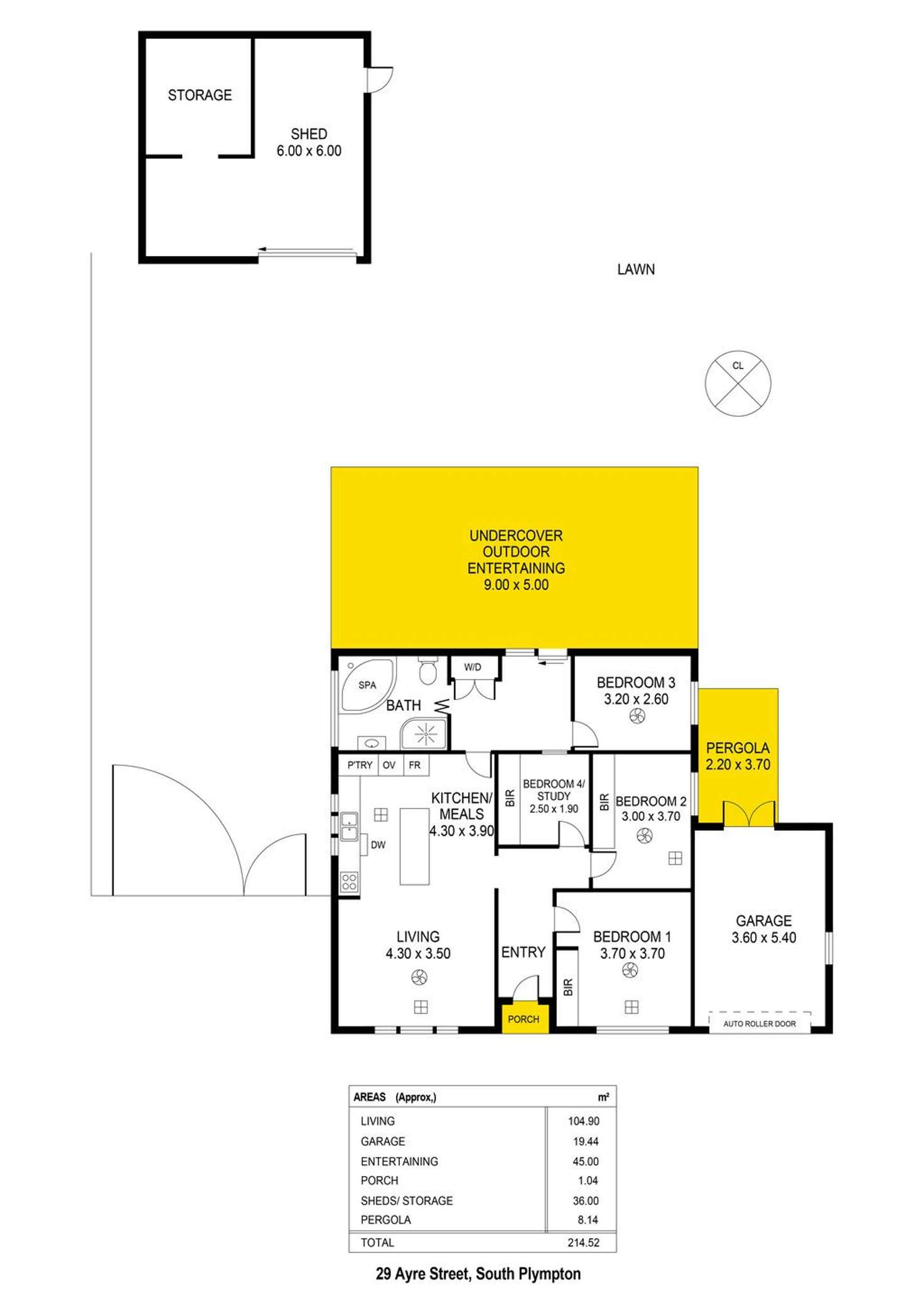 Floorplan of Homely house listing, 29 Ayre Street, South Plympton SA 5038