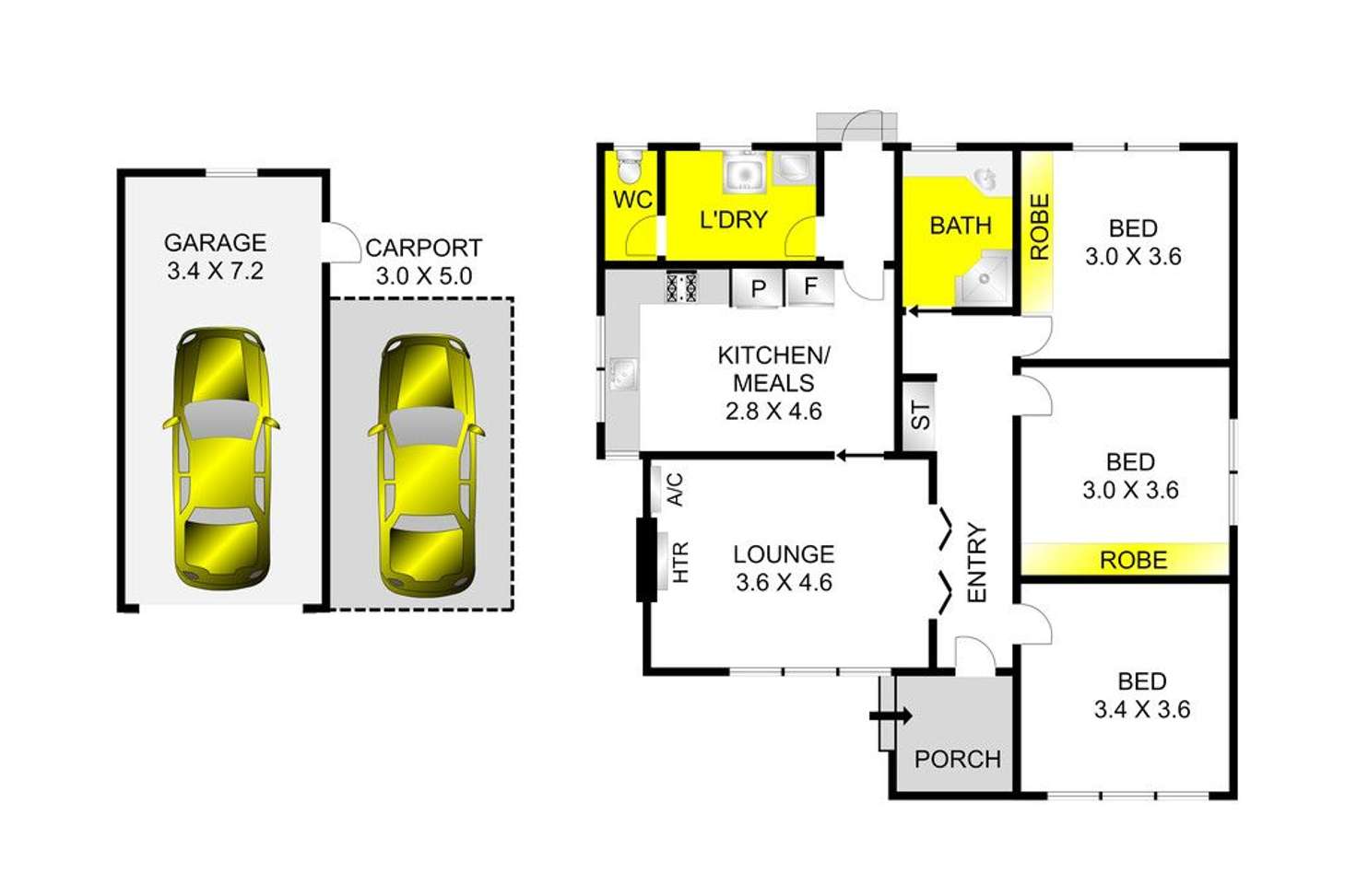 Floorplan of Homely house listing, 9 Nagle Drive, Belmont VIC 3216
