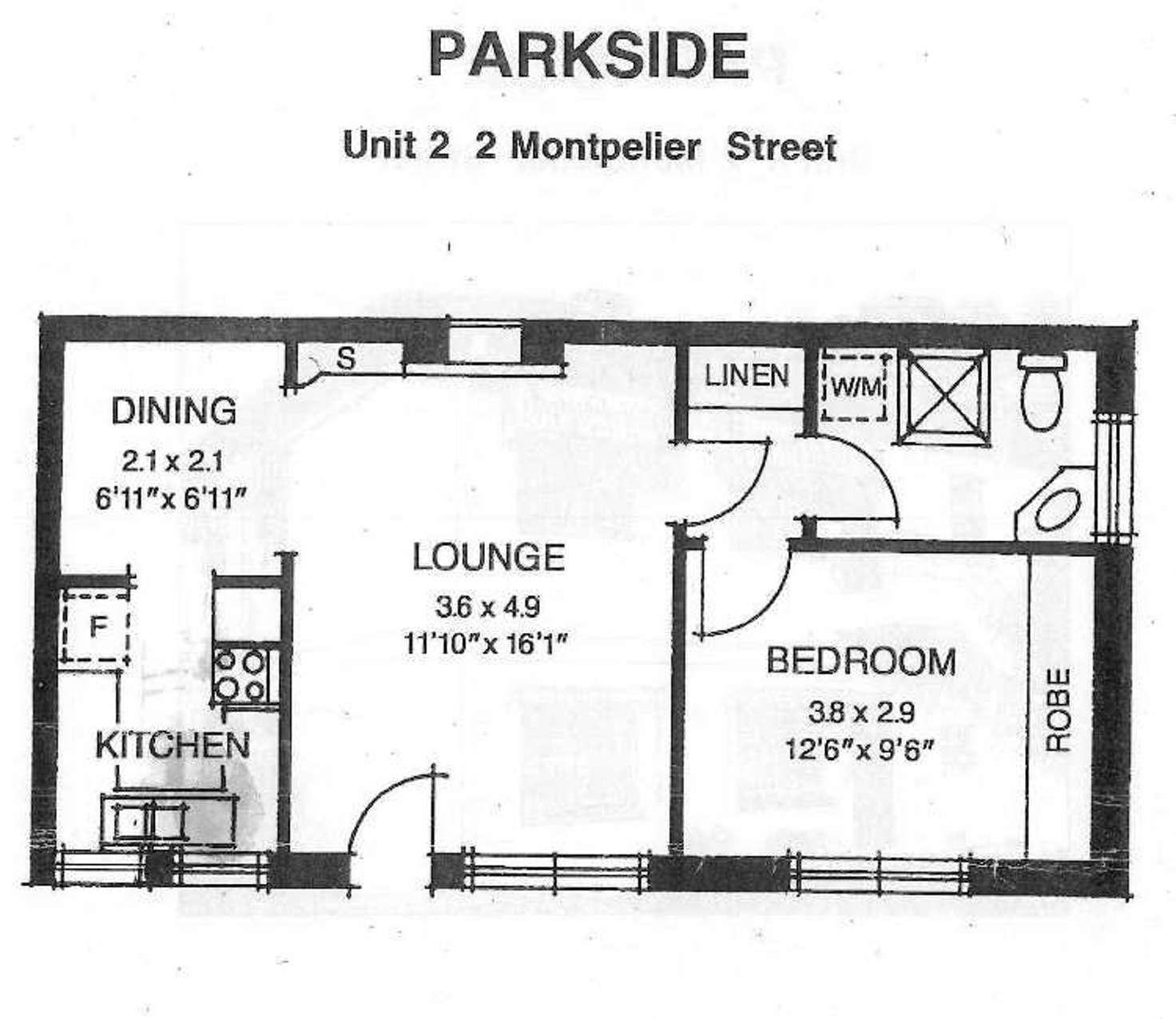 Floorplan of Homely unit listing, 2/2 Montpelier Street, Parkside SA 5063