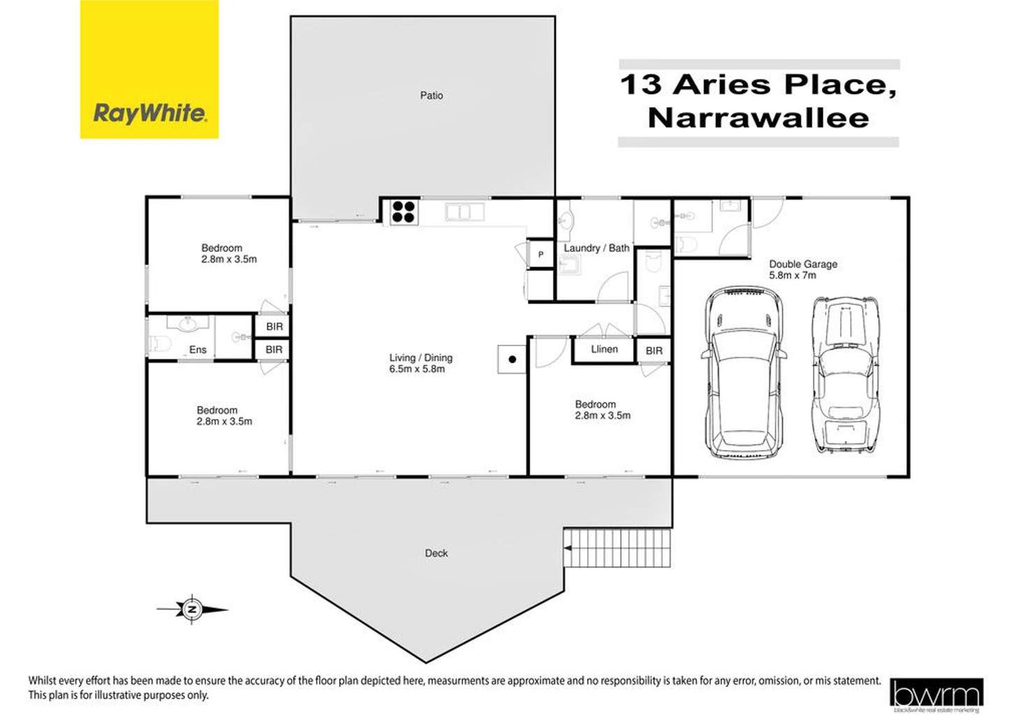 Floorplan of Homely house listing, 13 Aries Place, Narrawallee NSW 2539