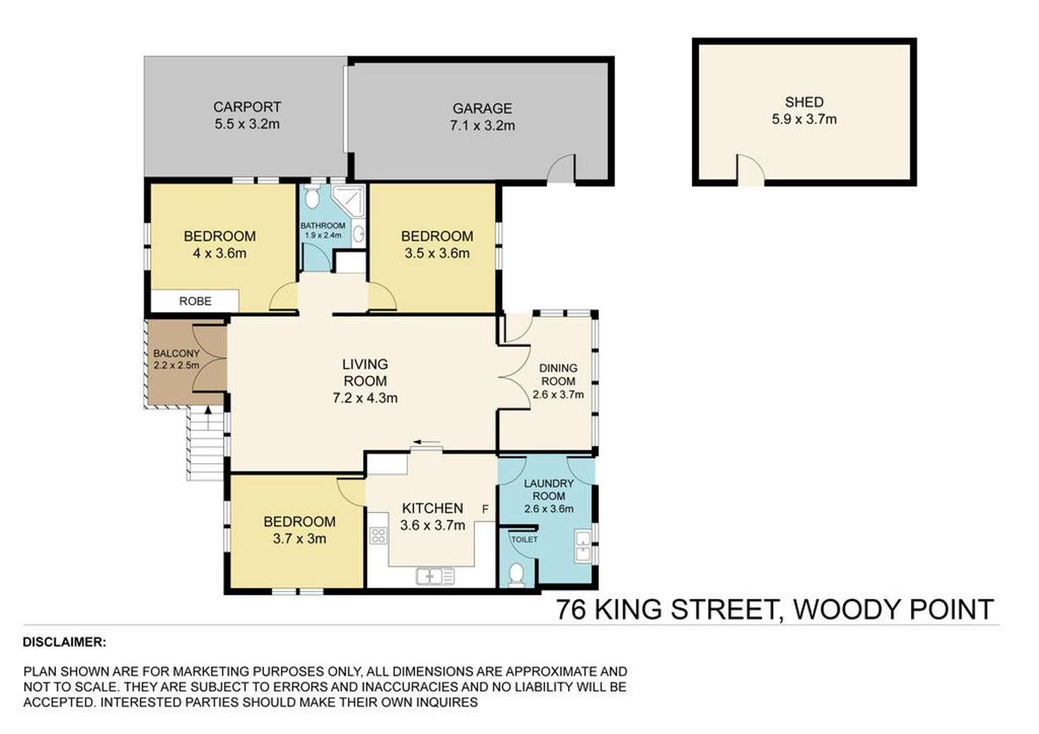 Floorplan of Homely house listing, 76 King Street, Woody Point QLD 4019