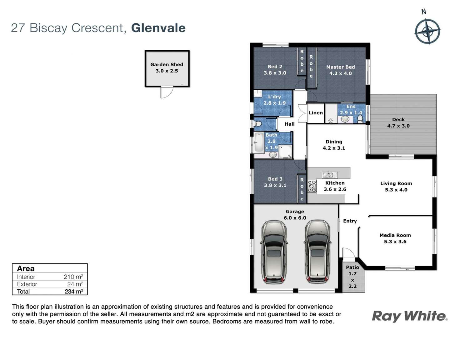 Floorplan of Homely house listing, 27 Biscay Crescent, Glenvale QLD 4350