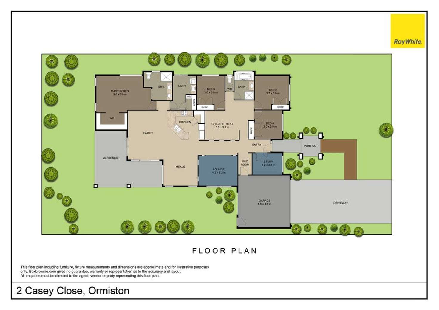 Floorplan of Homely house listing, 2 Casey Close, Ormiston QLD 4160
