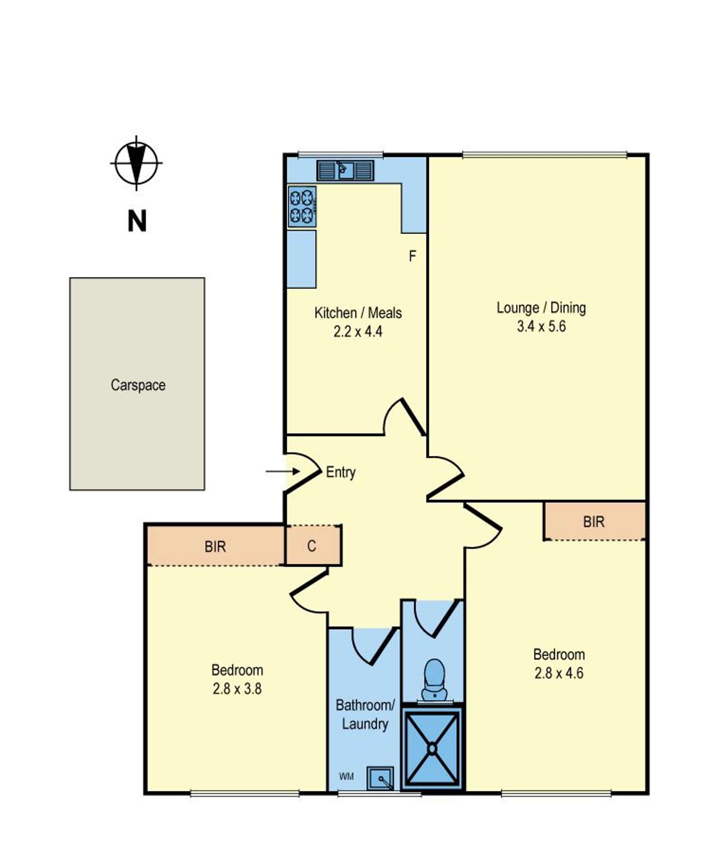 Floorplan of Homely apartment listing, 5/21-25 Roydon Street, Hampton East VIC 3188
