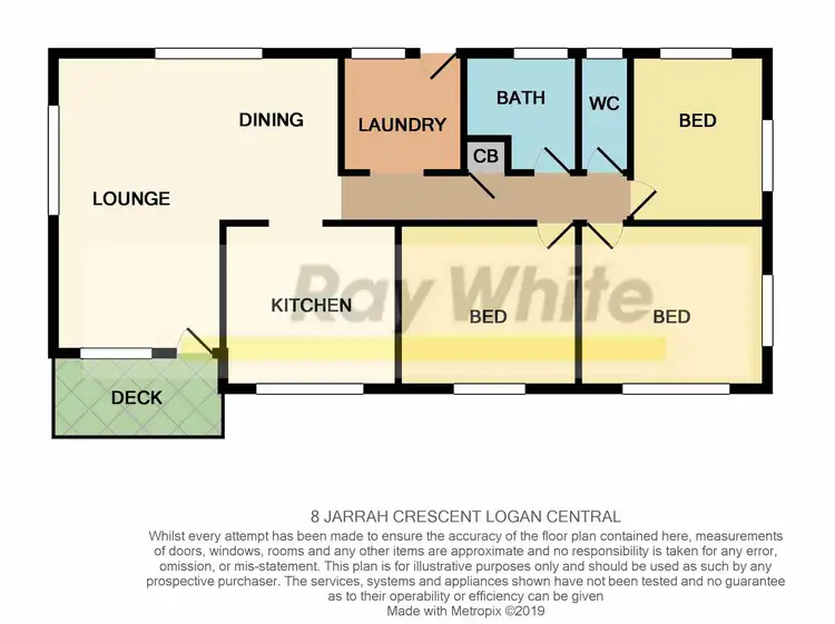 Floorplan of Homely house listing, 8 Jarrah Crescent, Logan Central QLD 4114