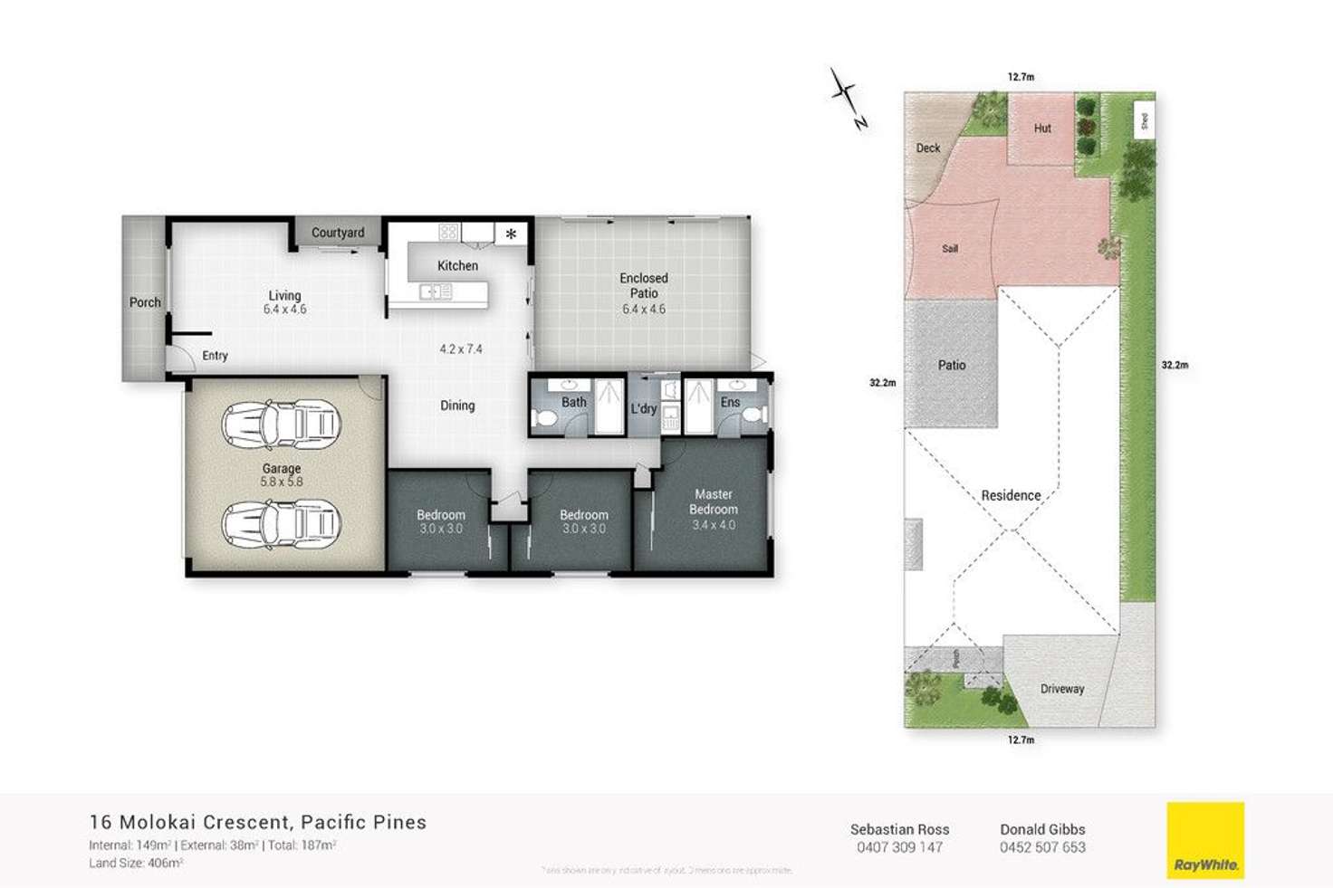 Floorplan of Homely house listing, 16 Molokai Crescent, Pacific Pines QLD 4211