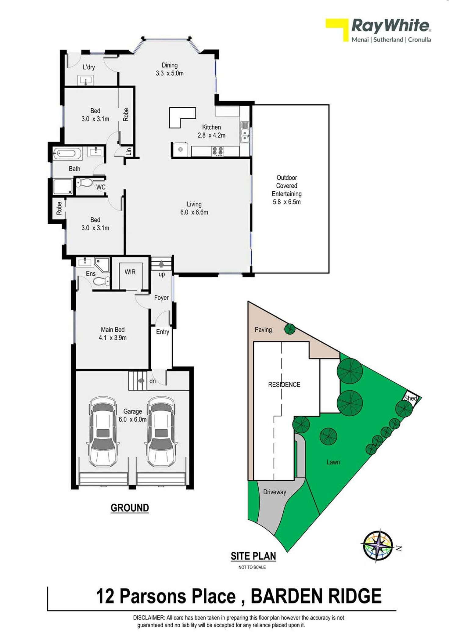 Floorplan of Homely house listing, 12 Parsons Place, Barden Ridge NSW 2234