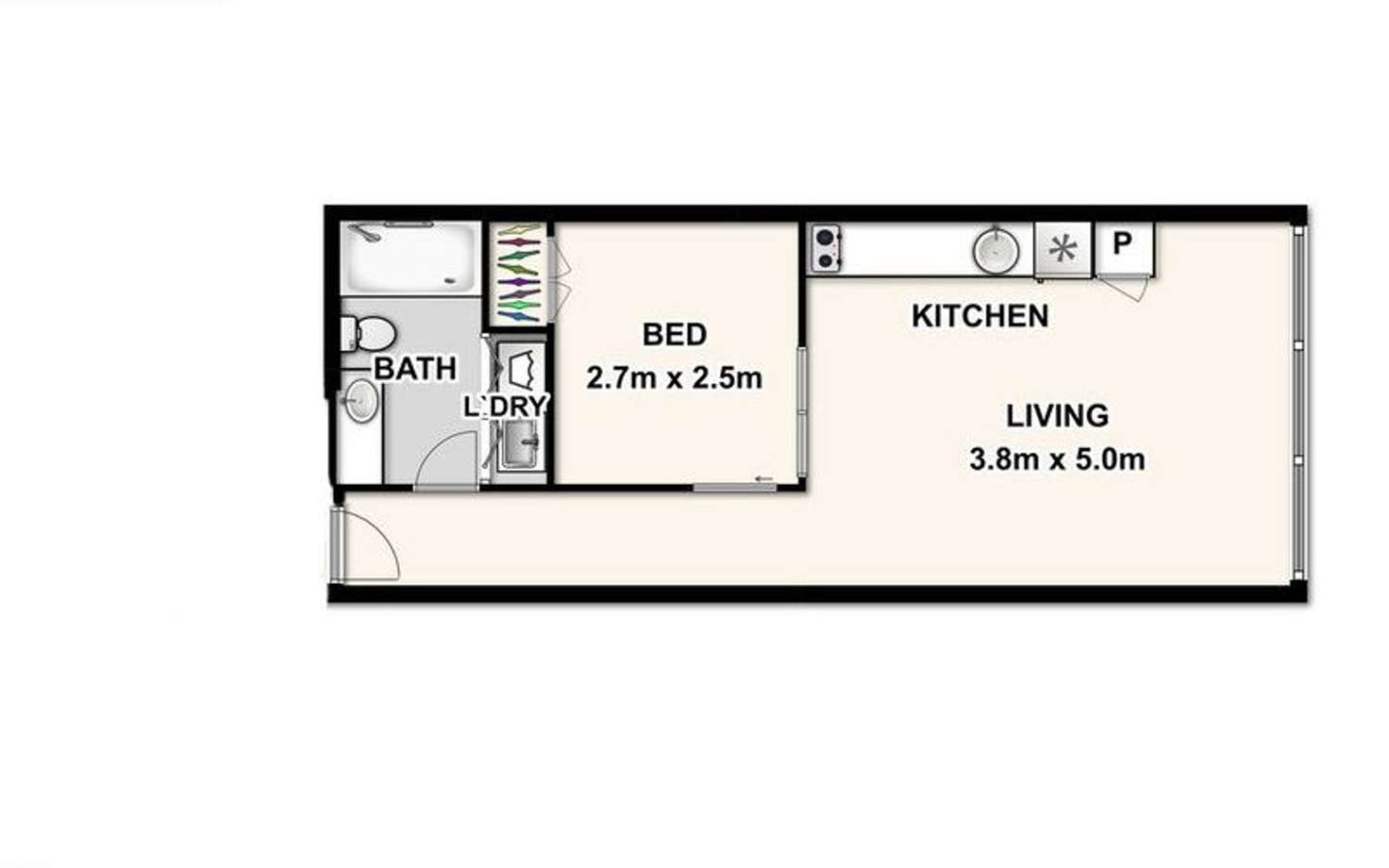 Floorplan of Homely apartment listing, 211/8 Jeays Street, Bowen Hills QLD 4006