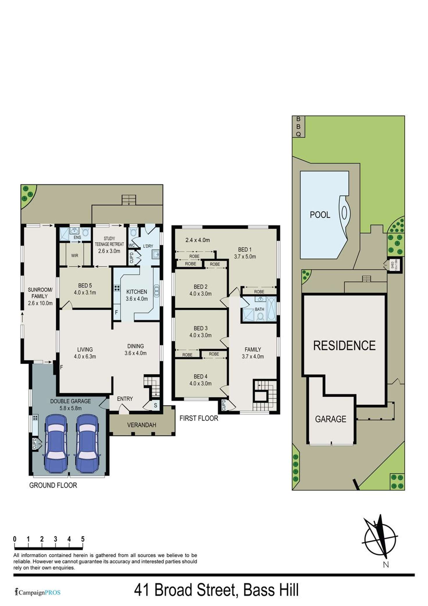 Floorplan of Homely house listing, 41 Broad Street, Bass Hill NSW 2197