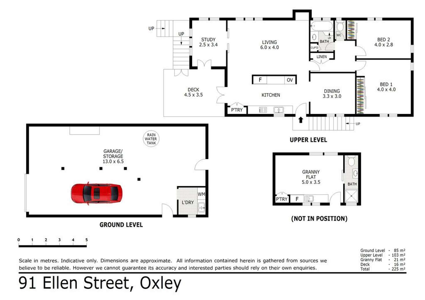 Floorplan of Homely house listing, 91 Ellen Street, Oxley QLD 4075