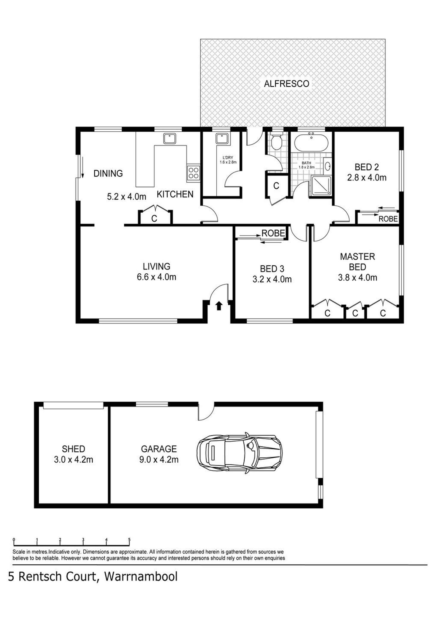 Floorplan of Homely house listing, 5 Rentsch Court, Warrnambool VIC 3280