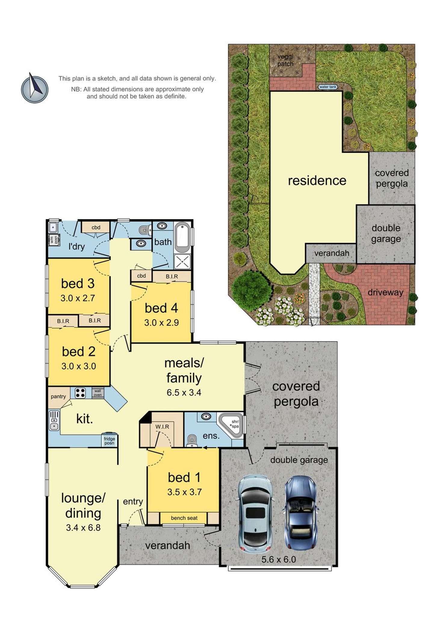 Floorplan of Homely house listing, 4 Grierson Drive, Kilsyth VIC 3137