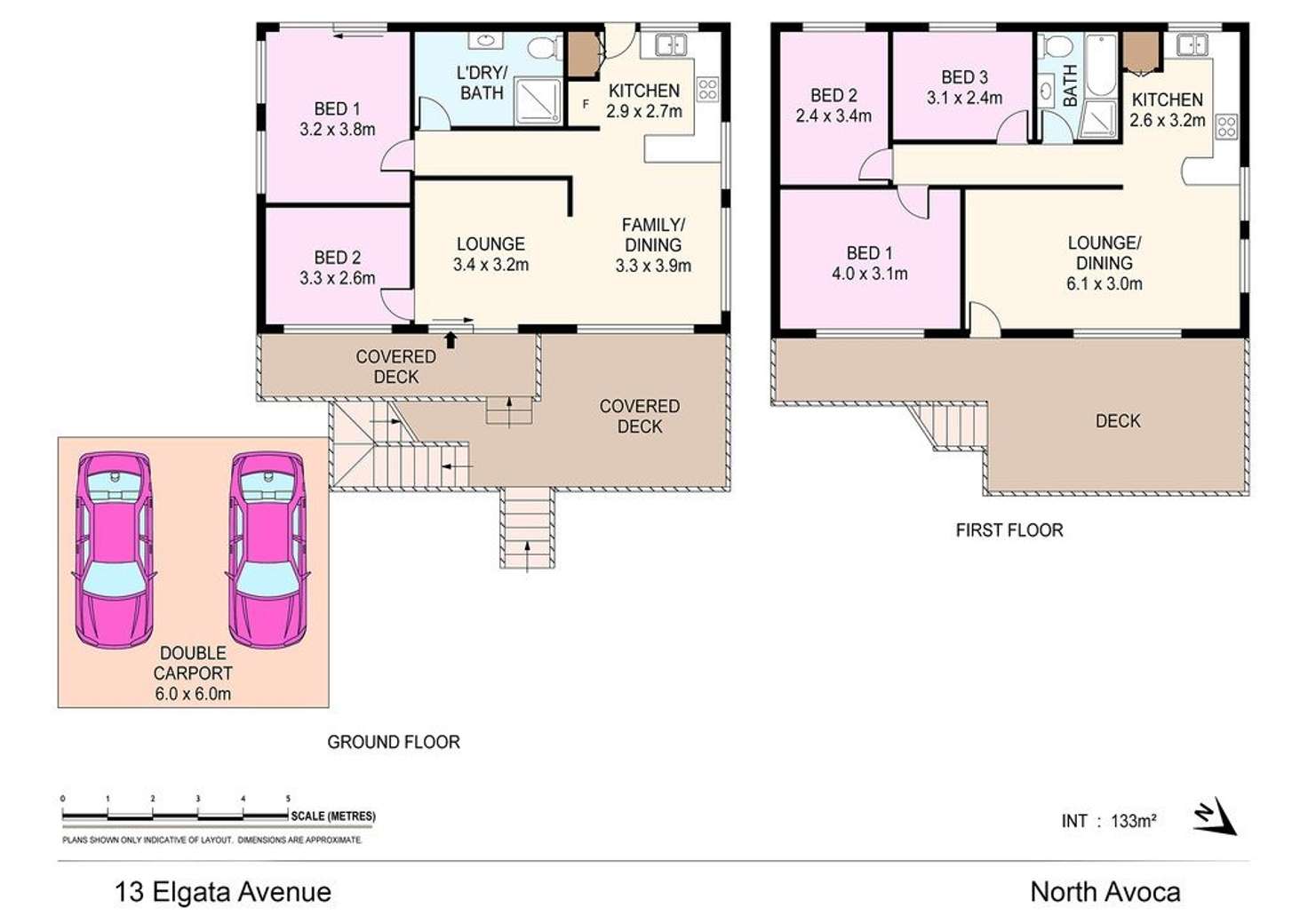 Floorplan of Homely house listing, 13 Elgata Avenue, North Avoca NSW 2260